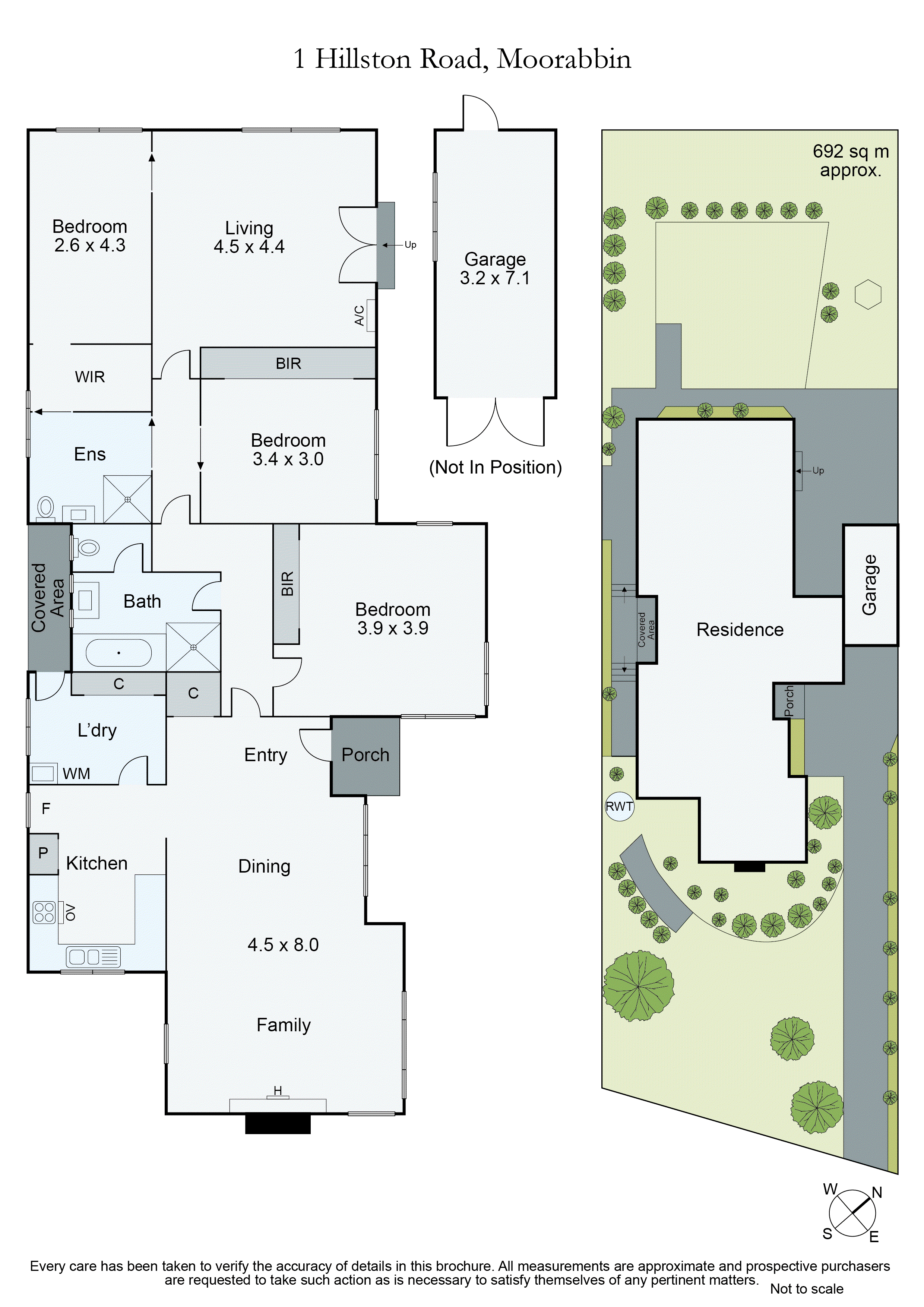 1 Hillston Road, Moorabbin VIC 3189 - Floorplan
