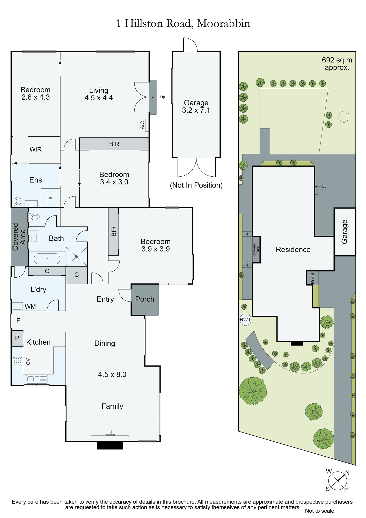 1 Hillston Road, Moorabbin VIC 3189 - Floorplan