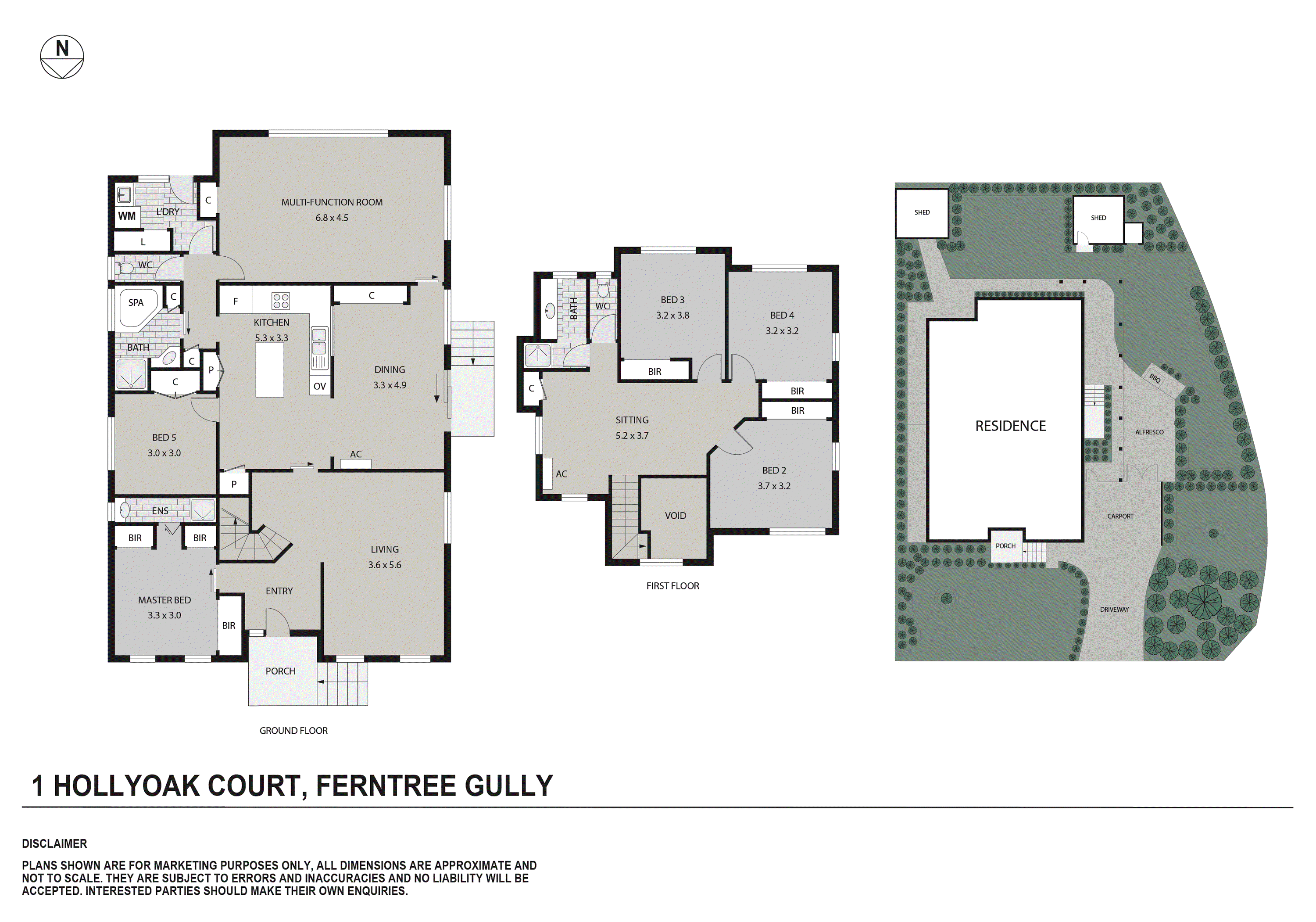 1 Hollyoak Court, Ferntree Gully VIC 3156 - Floorplan