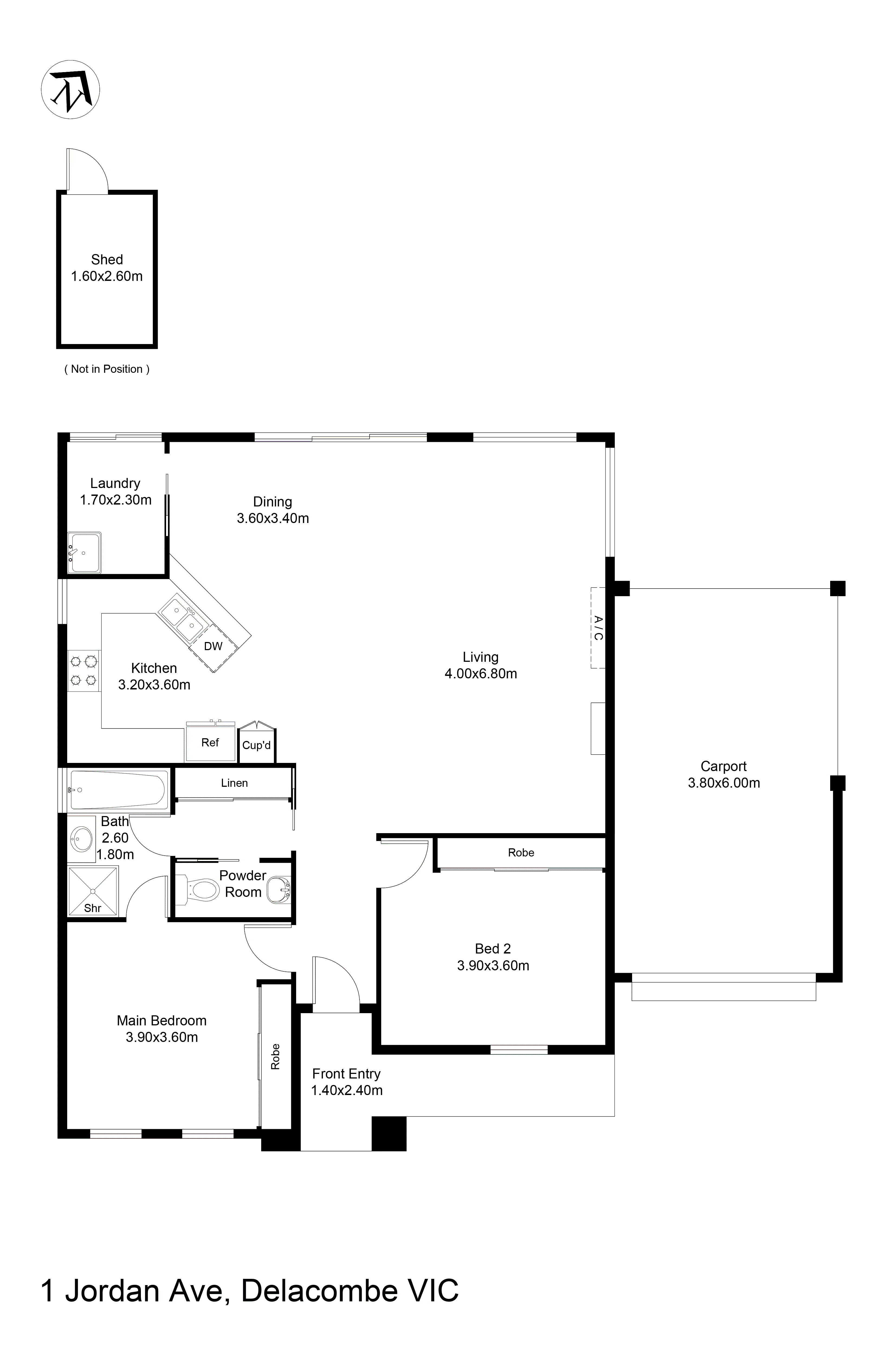 1 Jordan Avenue, Delacombe VIC 3356 - Floorplan