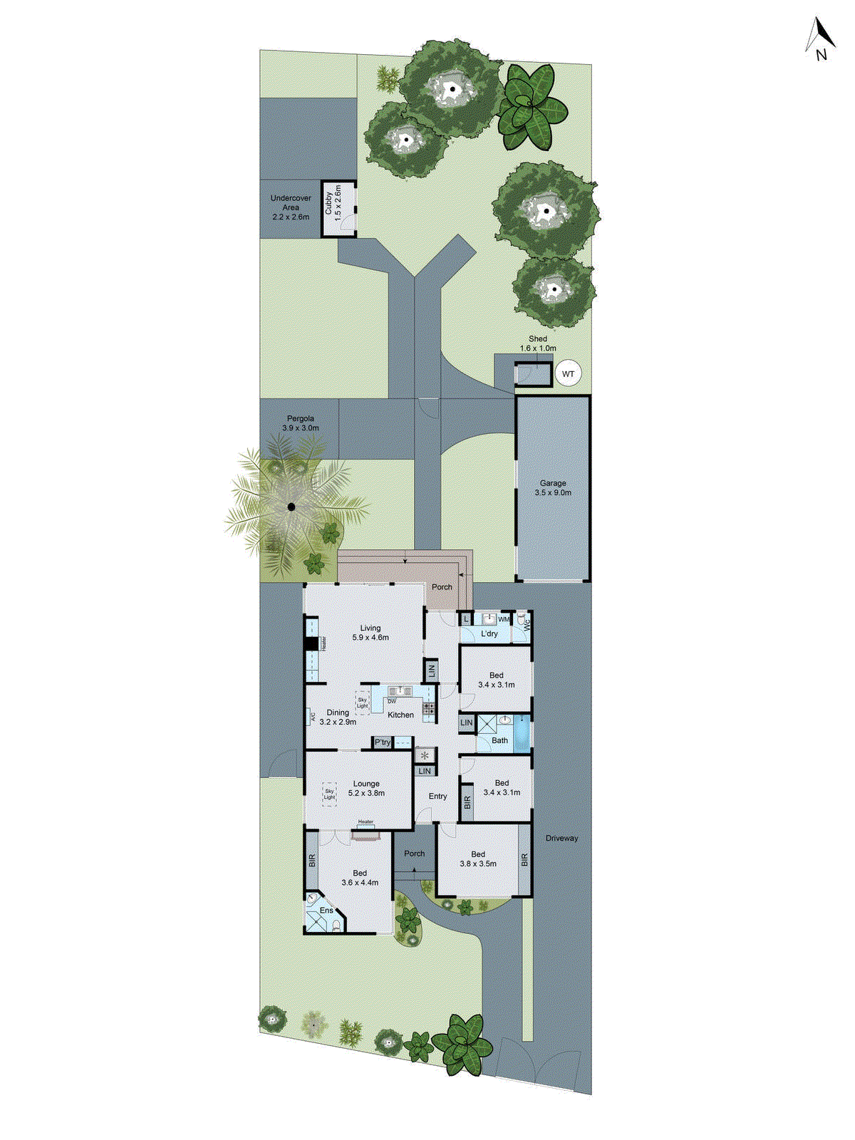 1 Karoomba Avenue, Herne Hill VIC 3218 - Floorplan