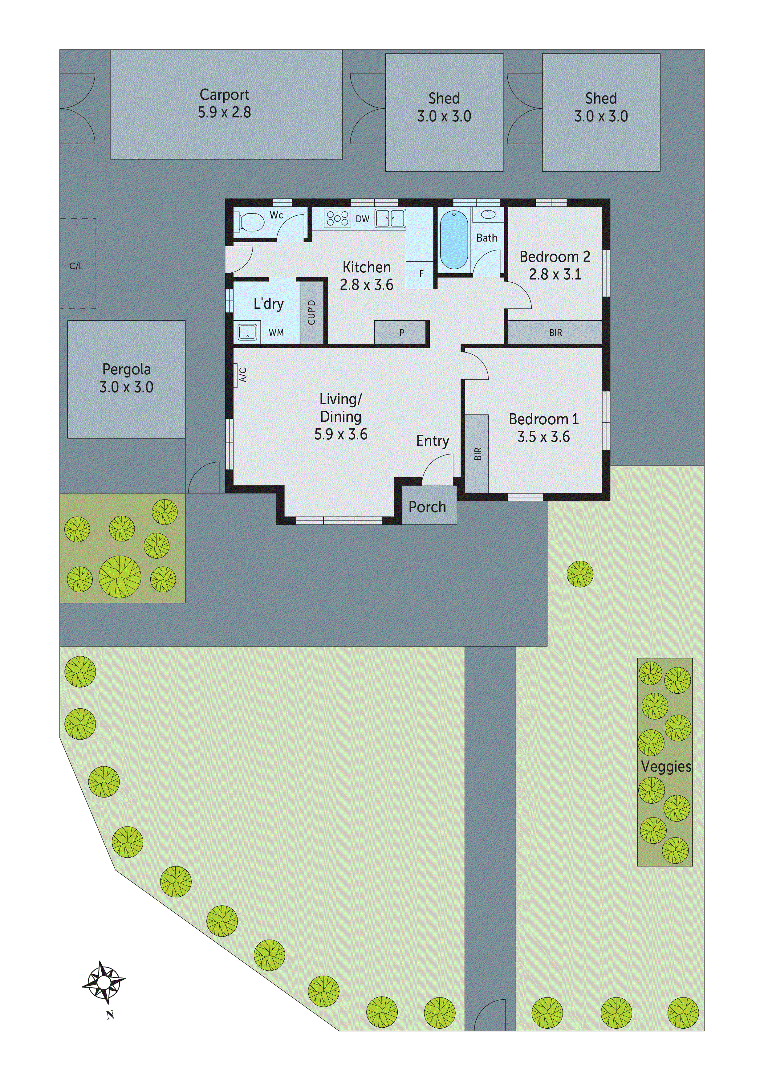 1 Karrin Court, Norlane VIC 3214 - Floorplan