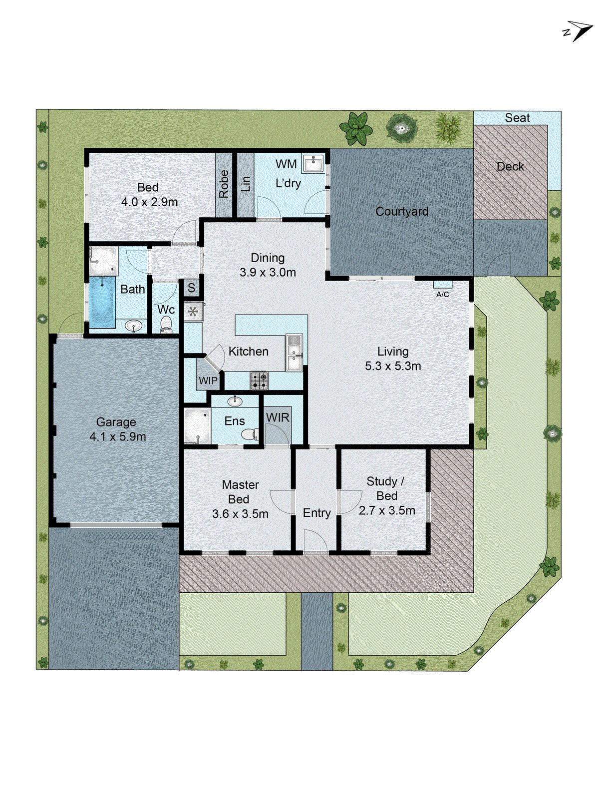 1 Katelyn Court, Waurn Ponds VIC 3216 - Floorplan