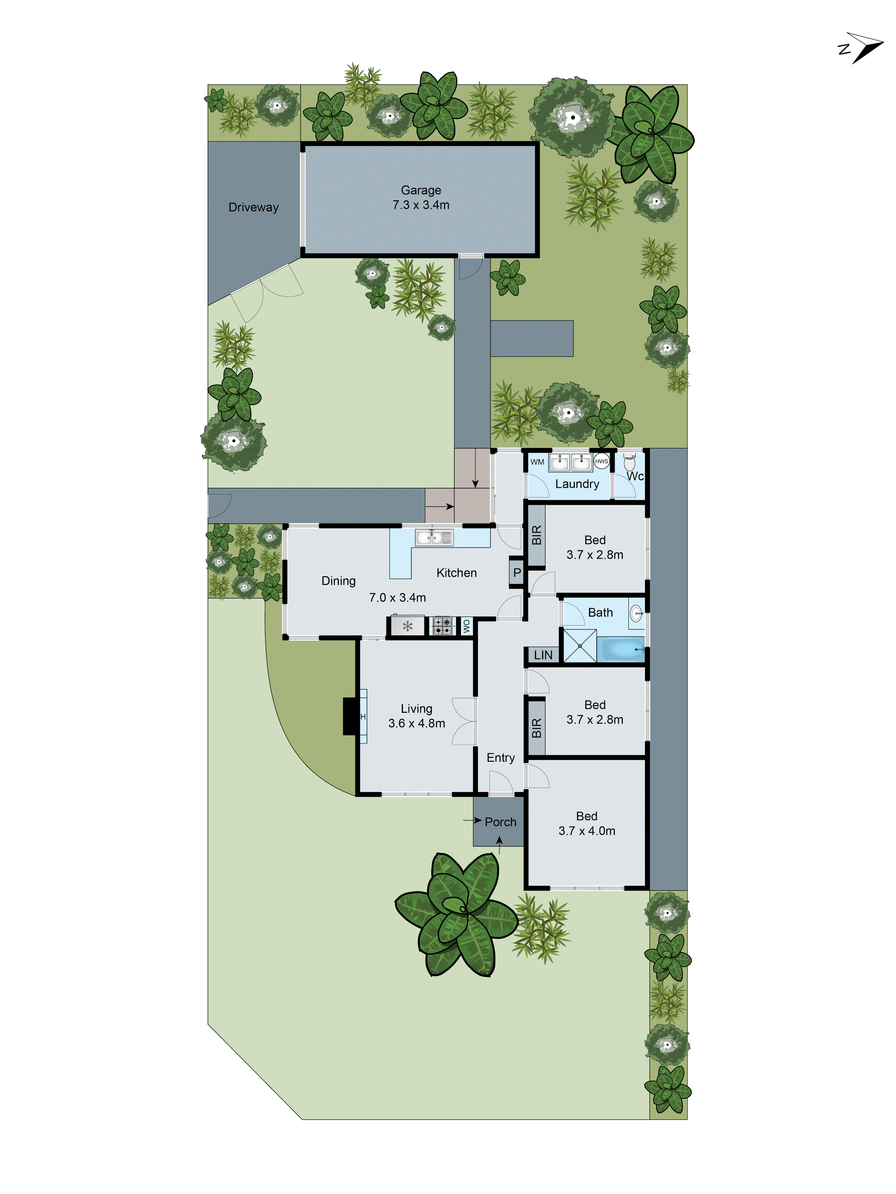 1 Kedleston Road, Herne Hill VIC 3218 - Floorplan