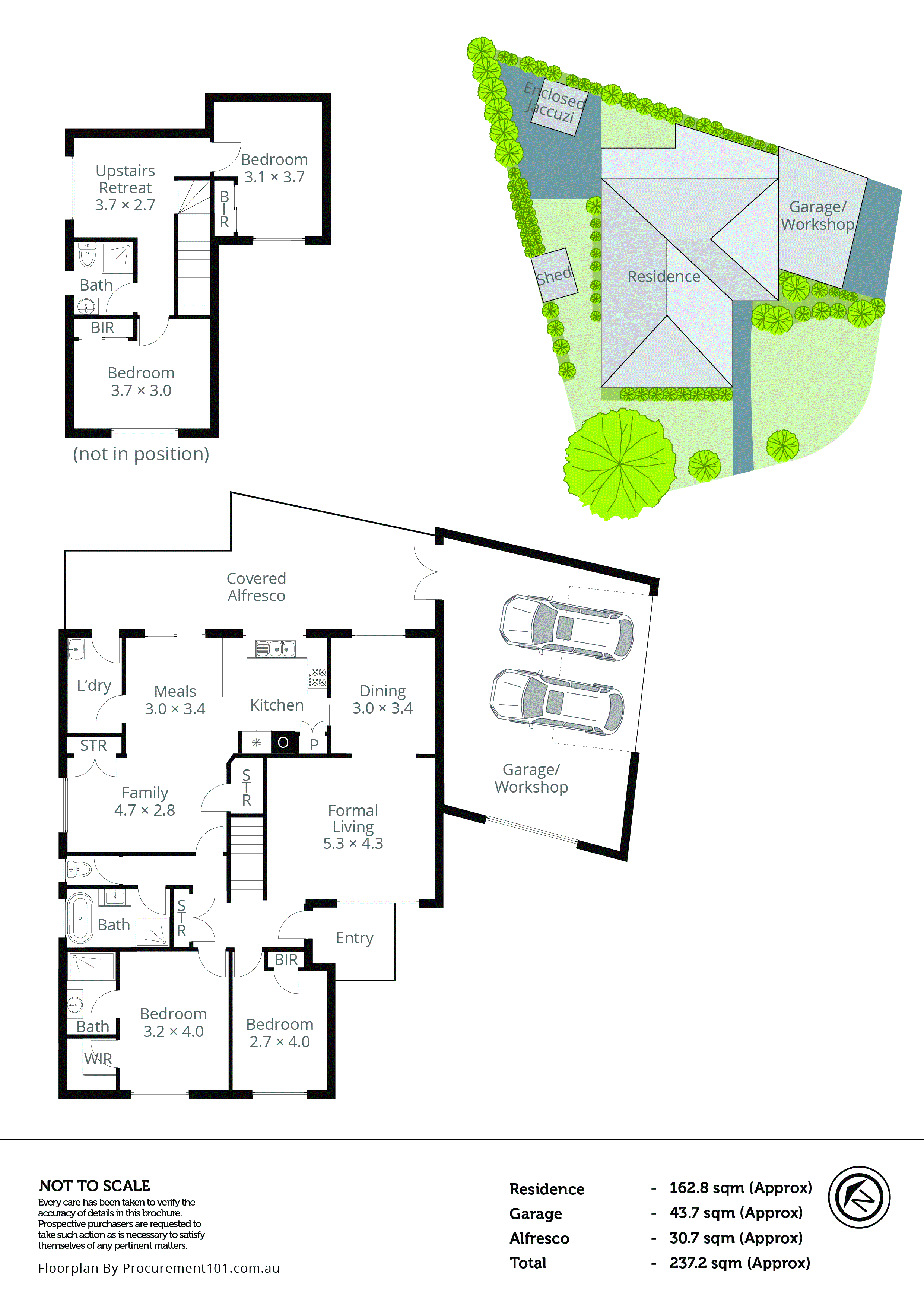 1 Kendra Place, Keysborough VIC 3173 - Floorplan