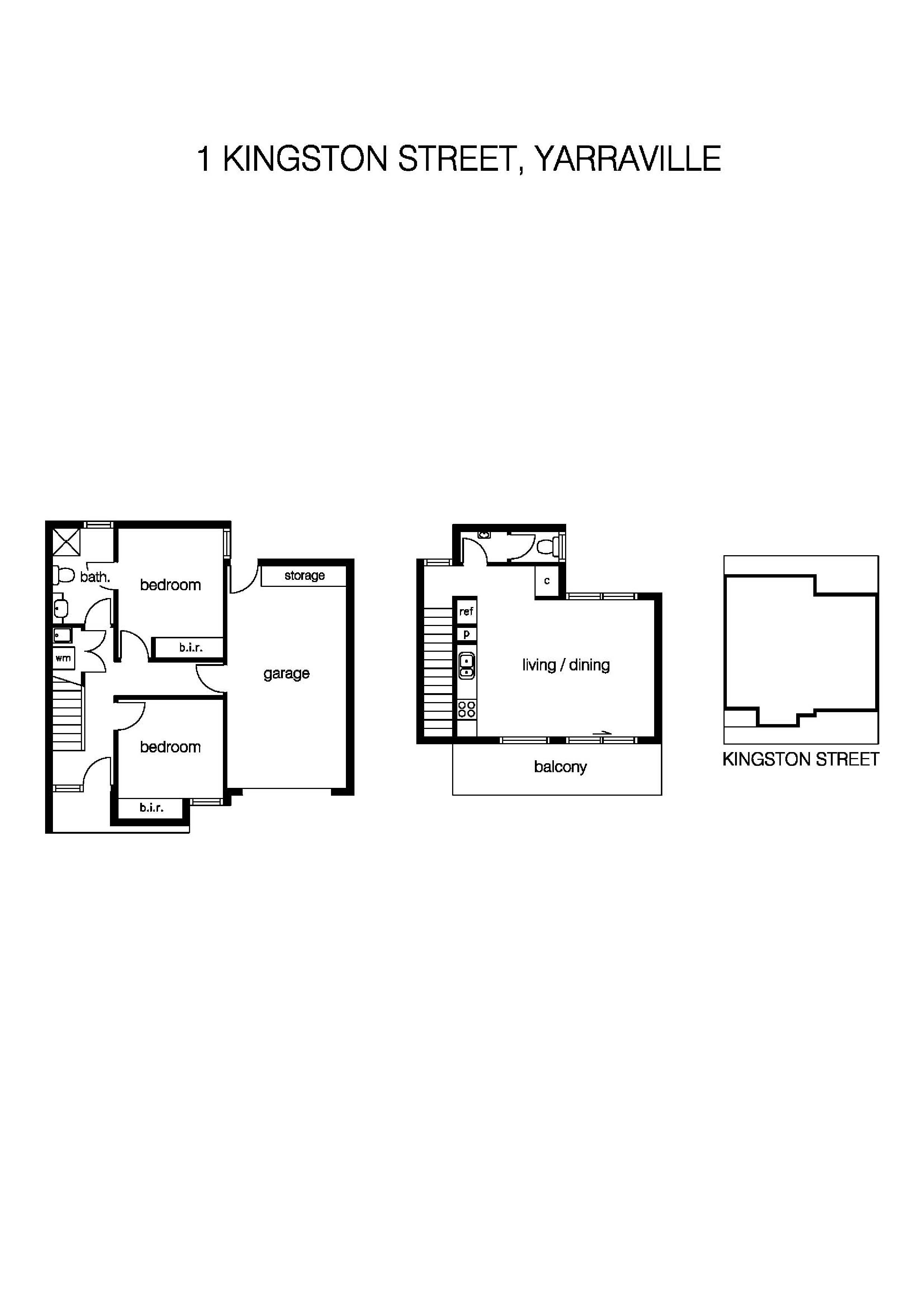 1 Kingston Street, YARRAVILLE VIC 3013 - Floorplan
