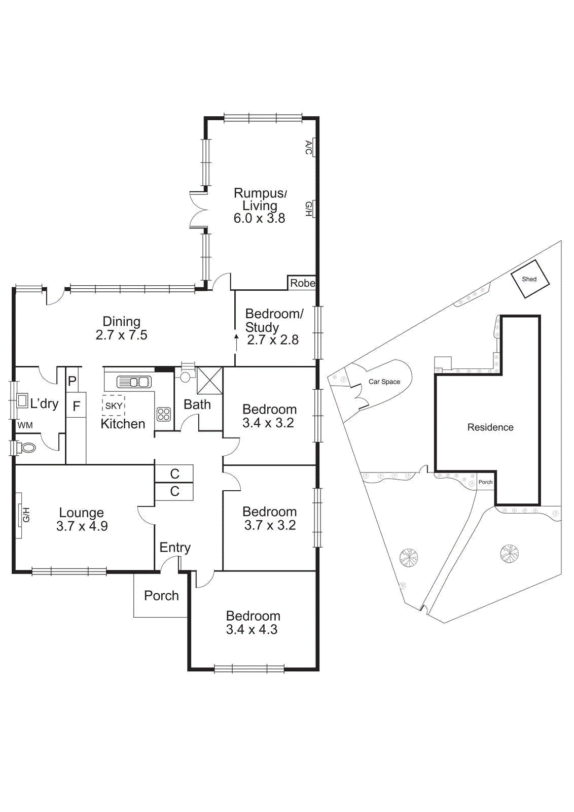 1 Kurrajong Street, Bentleigh East VIC 3165 - Floorplan