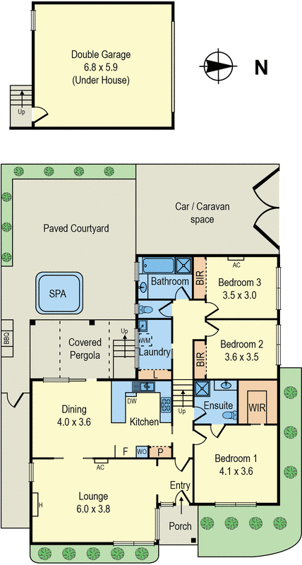 1 Lauren Close, Dingley Village VIC 3172 - Floorplan