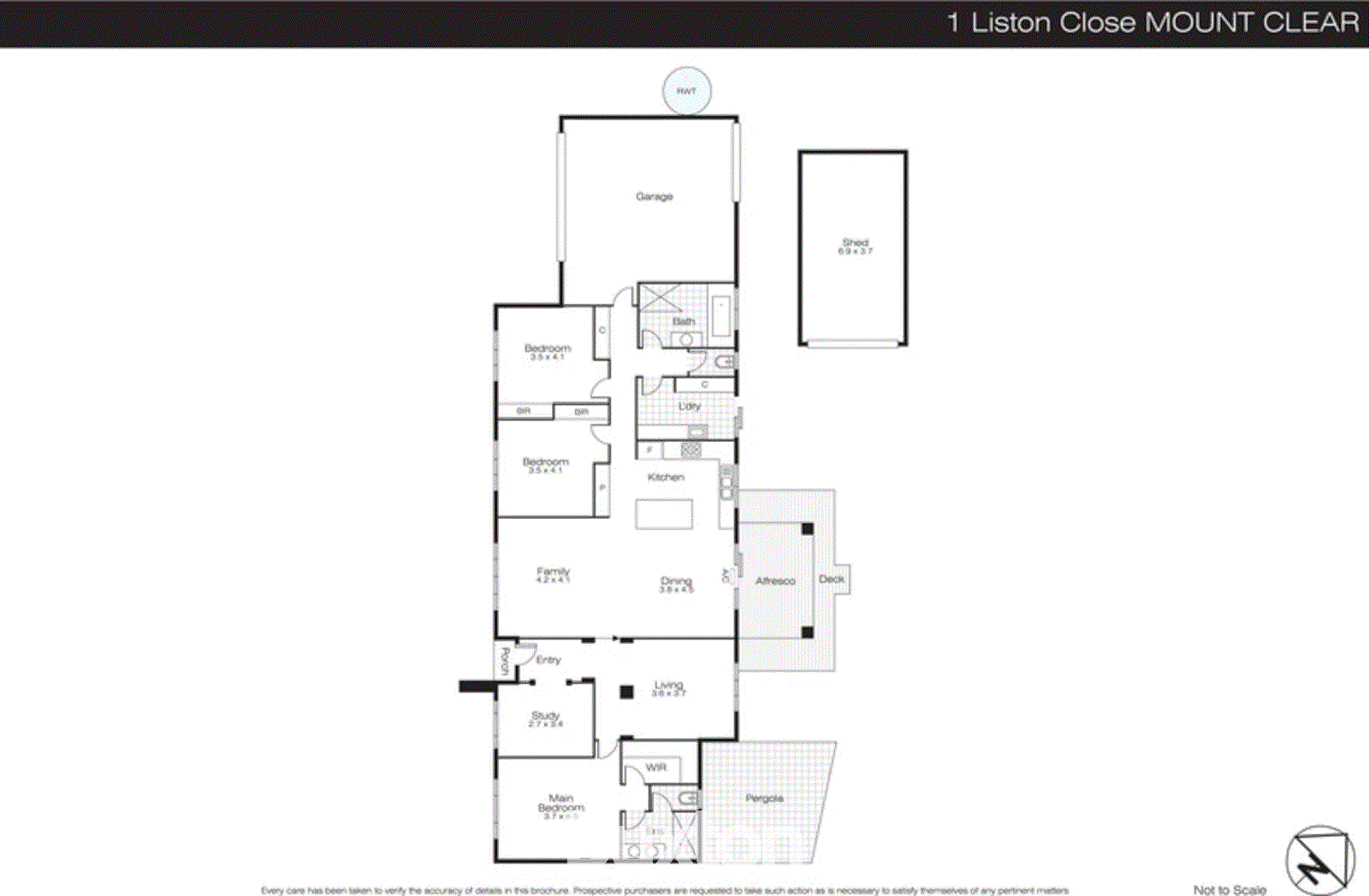 1 Liston Close, Mount Clear VIC 3350 - Floorplan
