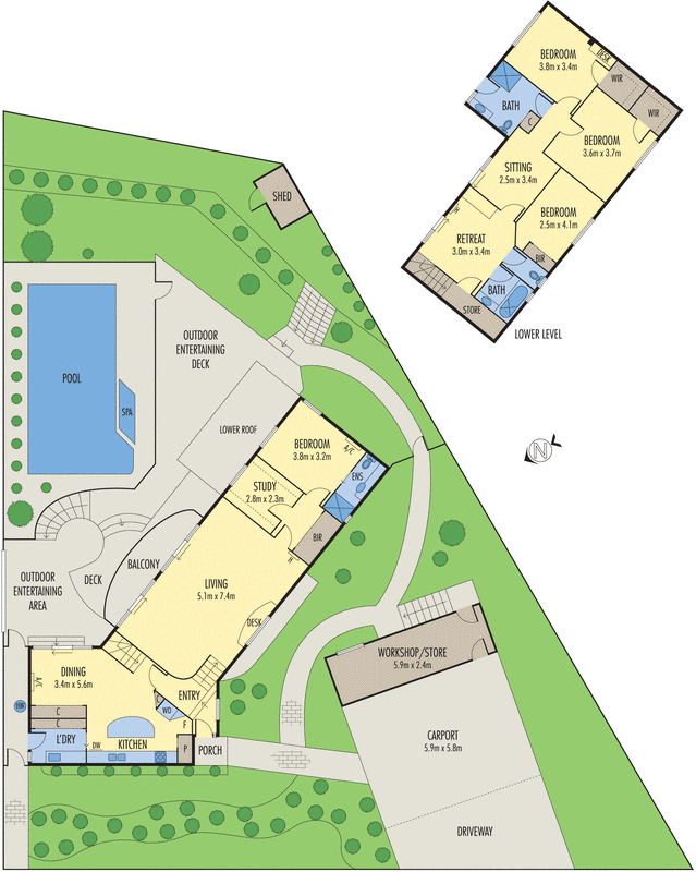 1 Lucalbyn Court, Wandana Heights VIC 3216 - Floorplan