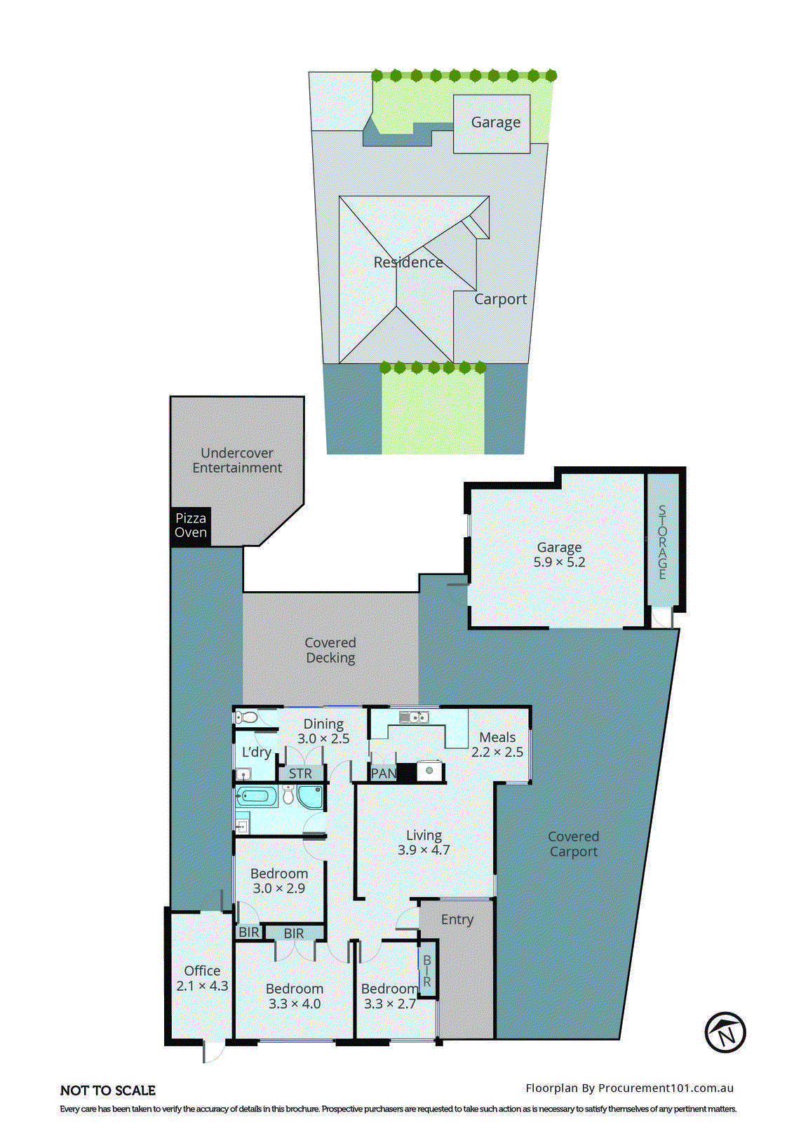 1 Lugarno Court, Keysborough VIC 3173 - Floorplan