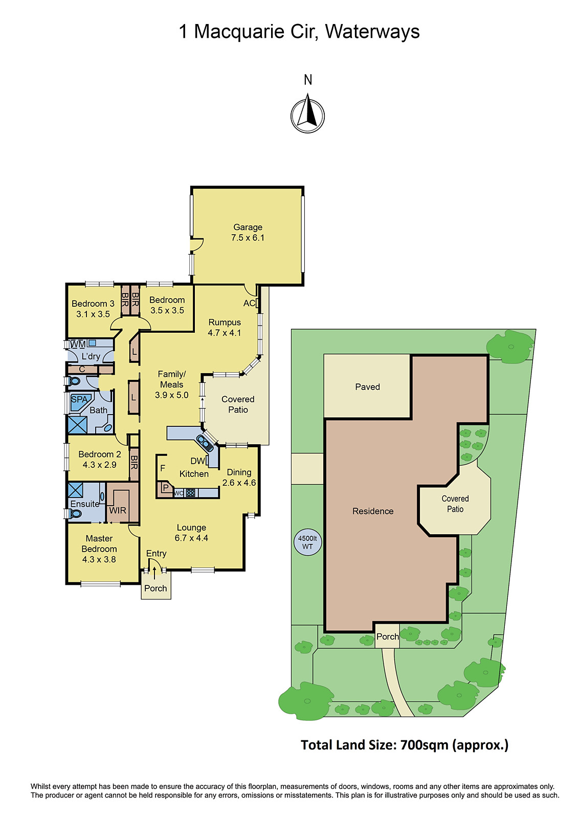 1 Macquarie Circle, Waterways VIC 3195 - Floorplan