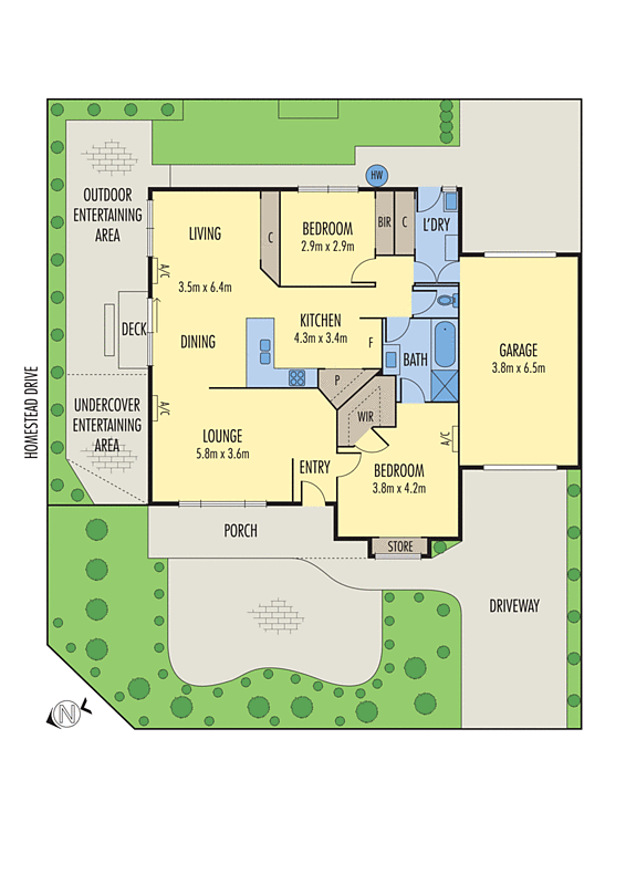 1 Mayfield Crescent, St Albans Park VIC 3219 - Floorplan