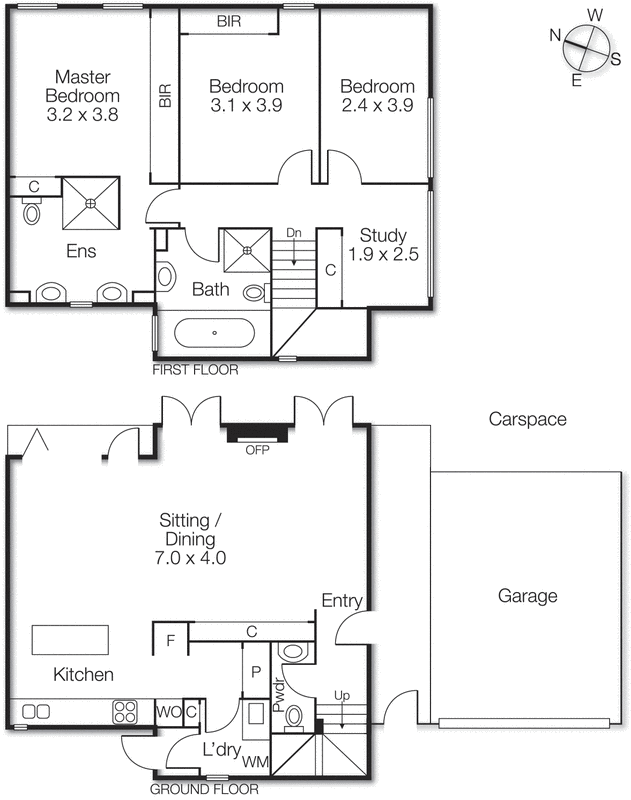 1 Melville Lane, Brighton VIC 3186 - Floorplan