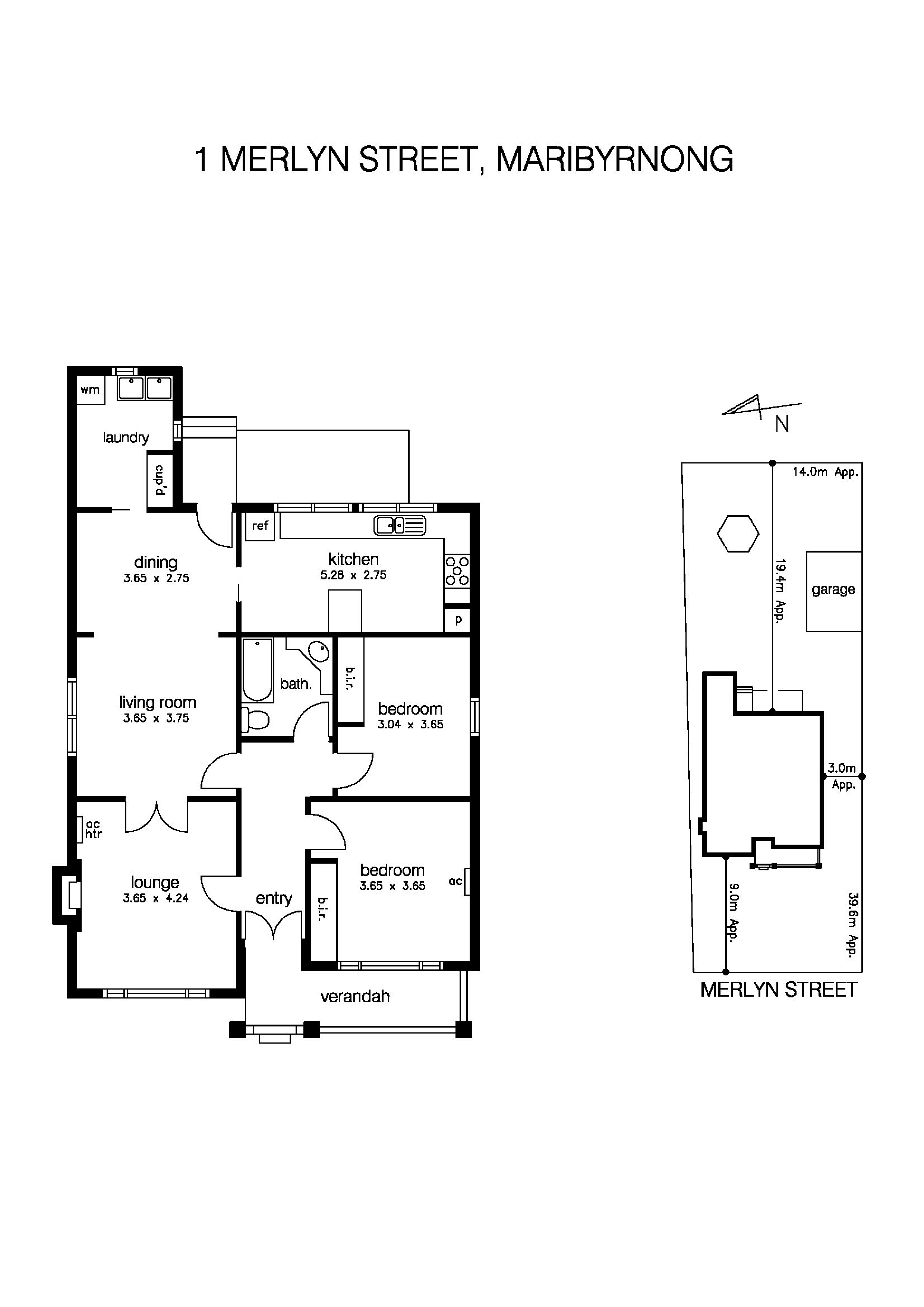 1 Merlyn Street, MARIBYRNONG VIC 3032 - Floorplan
