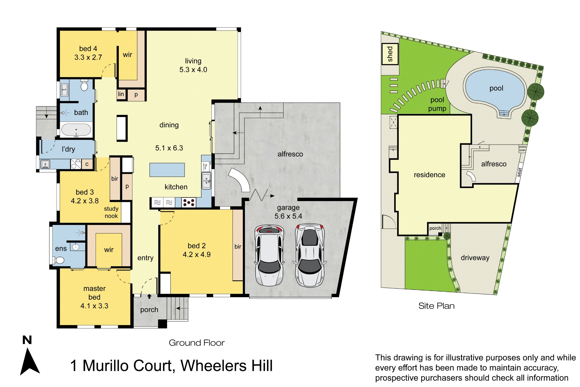 1 Murillo Court, Wheelers Hill VIC 3150 - Floorplan