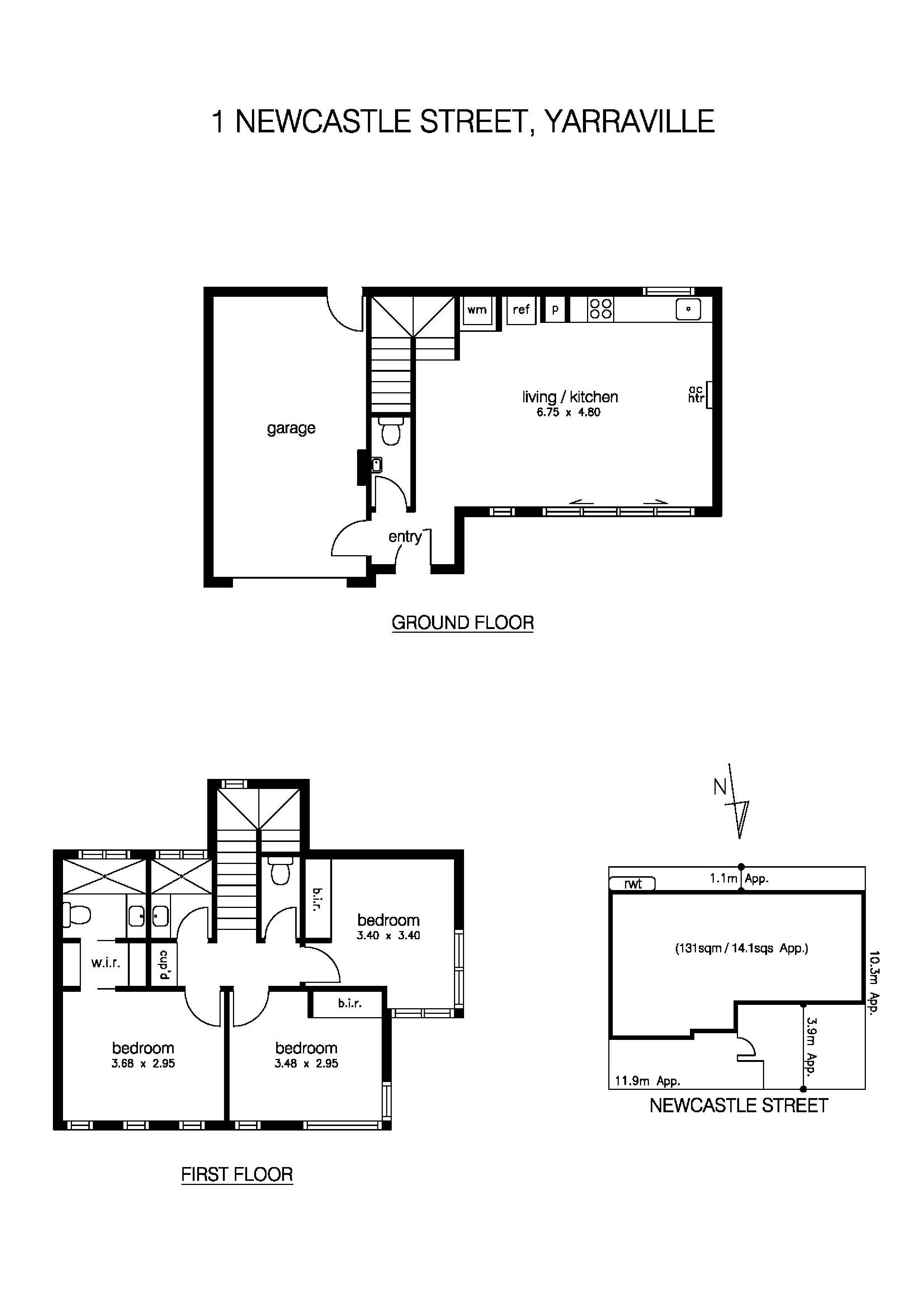 1 Newcastle St, YARRAVILLE VIC 3013 - Floorplan