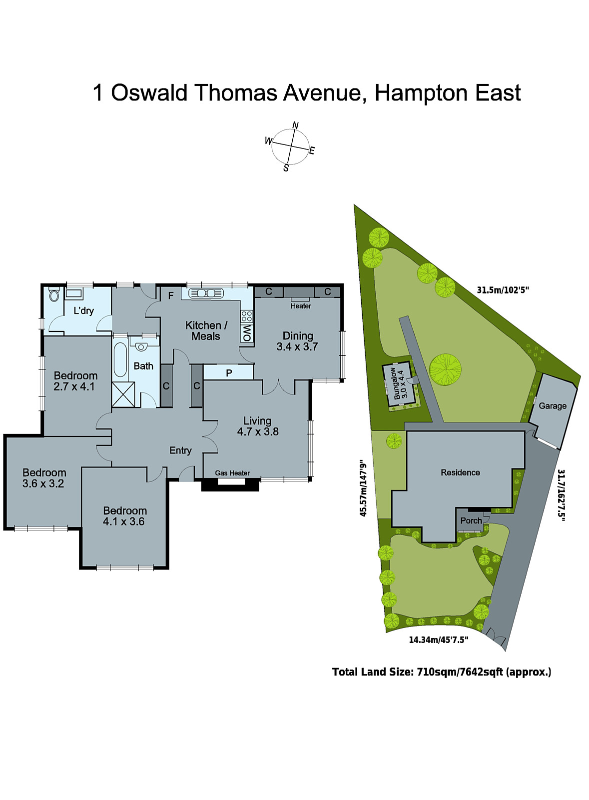 1 Oswald Thomas Avenue, Hampton East VIC 3188 - Floorplan