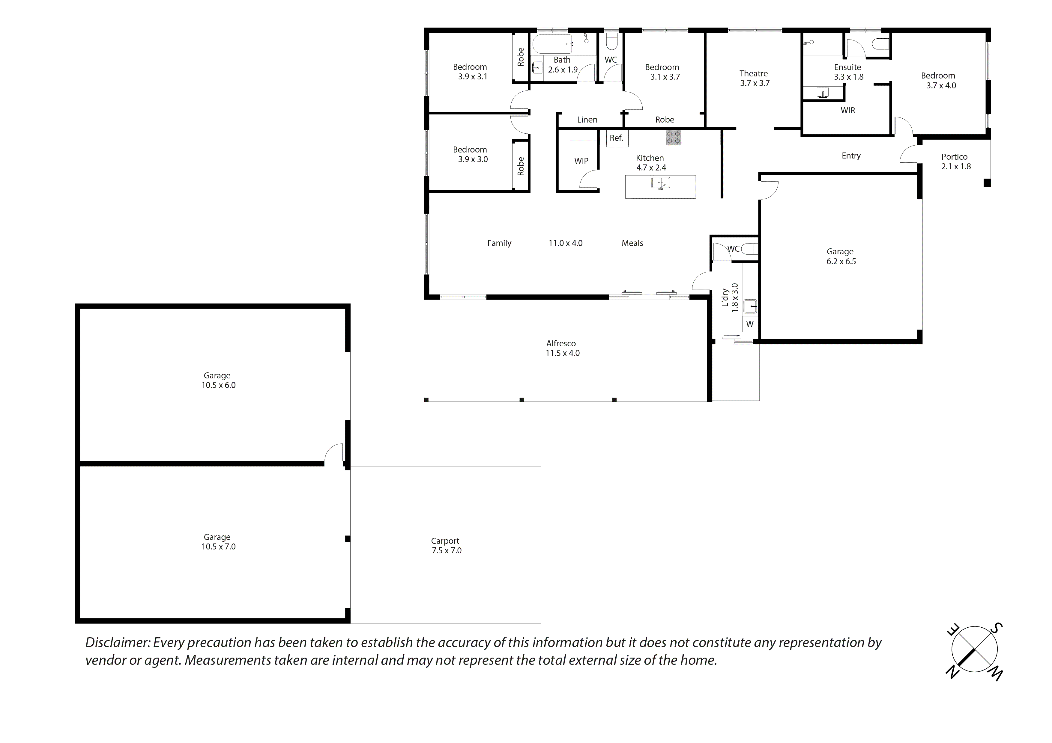 1 Paperbark Court, Broadford VIC 3658 - Floorplan