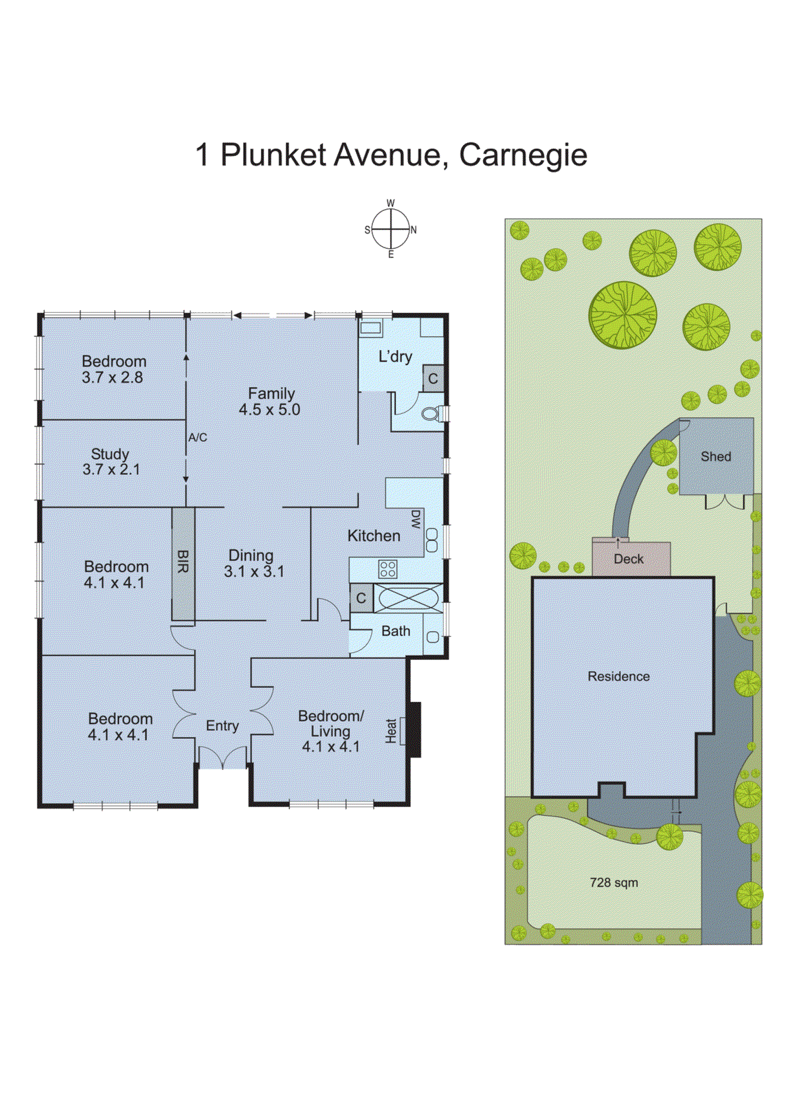 1 Plunkett Avenue, Carnegie VIC 3163 - Floorplan