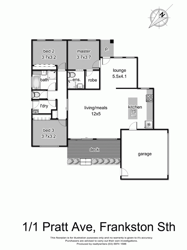 1 Pratt Avenue, FRANKSTON SOUTH VIC 3199 - Floorplan