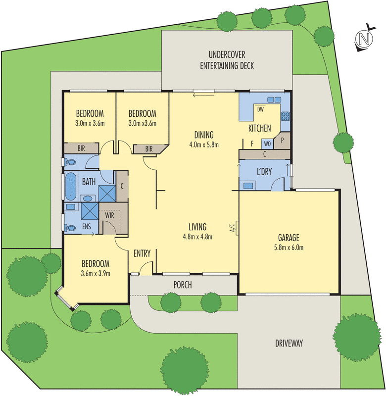 1 Resolute Drive, Waurn Ponds VIC 3216 - Floorplan
