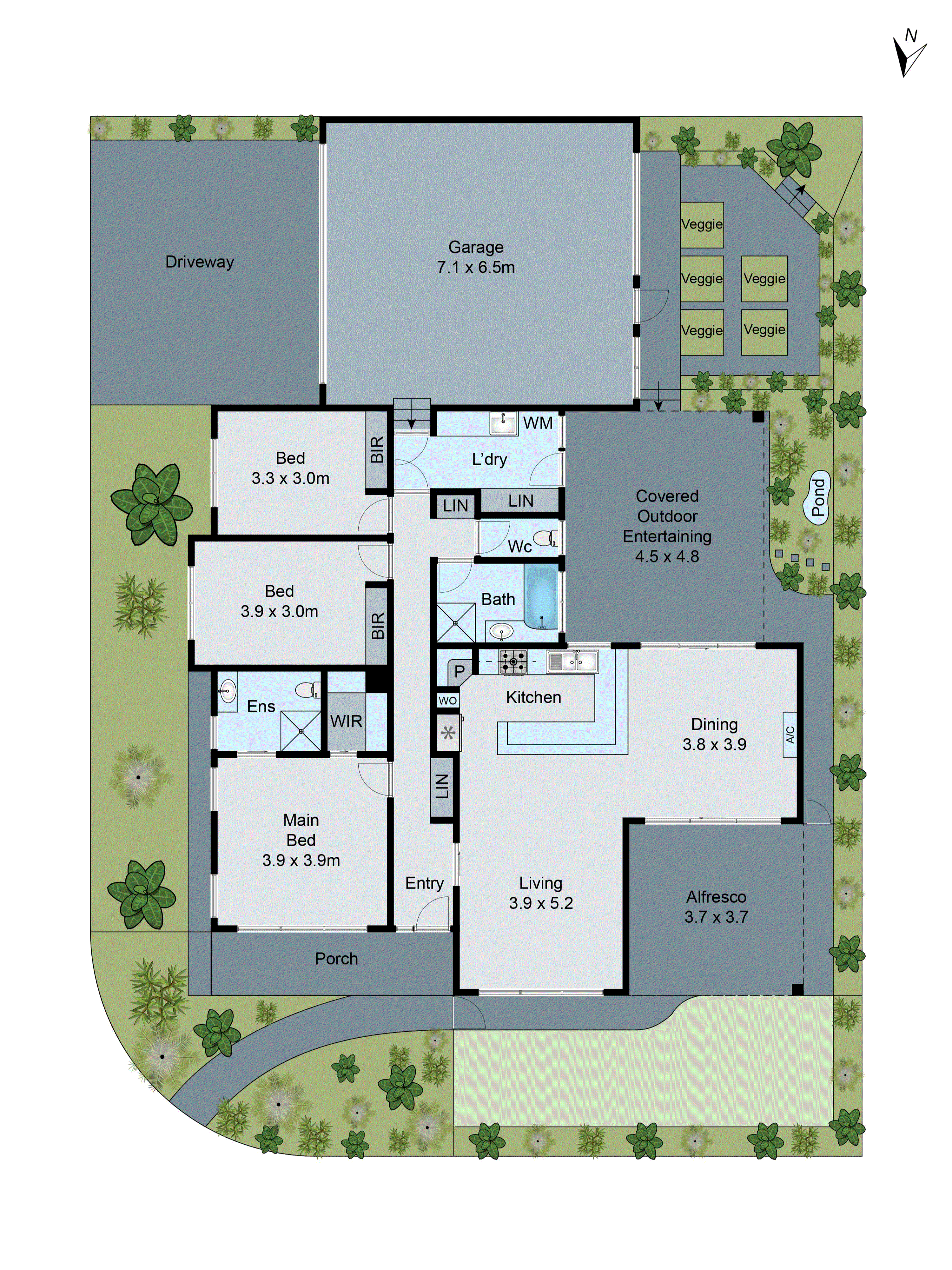 1 Rice Court, Highton VIC 3216 - Floorplan