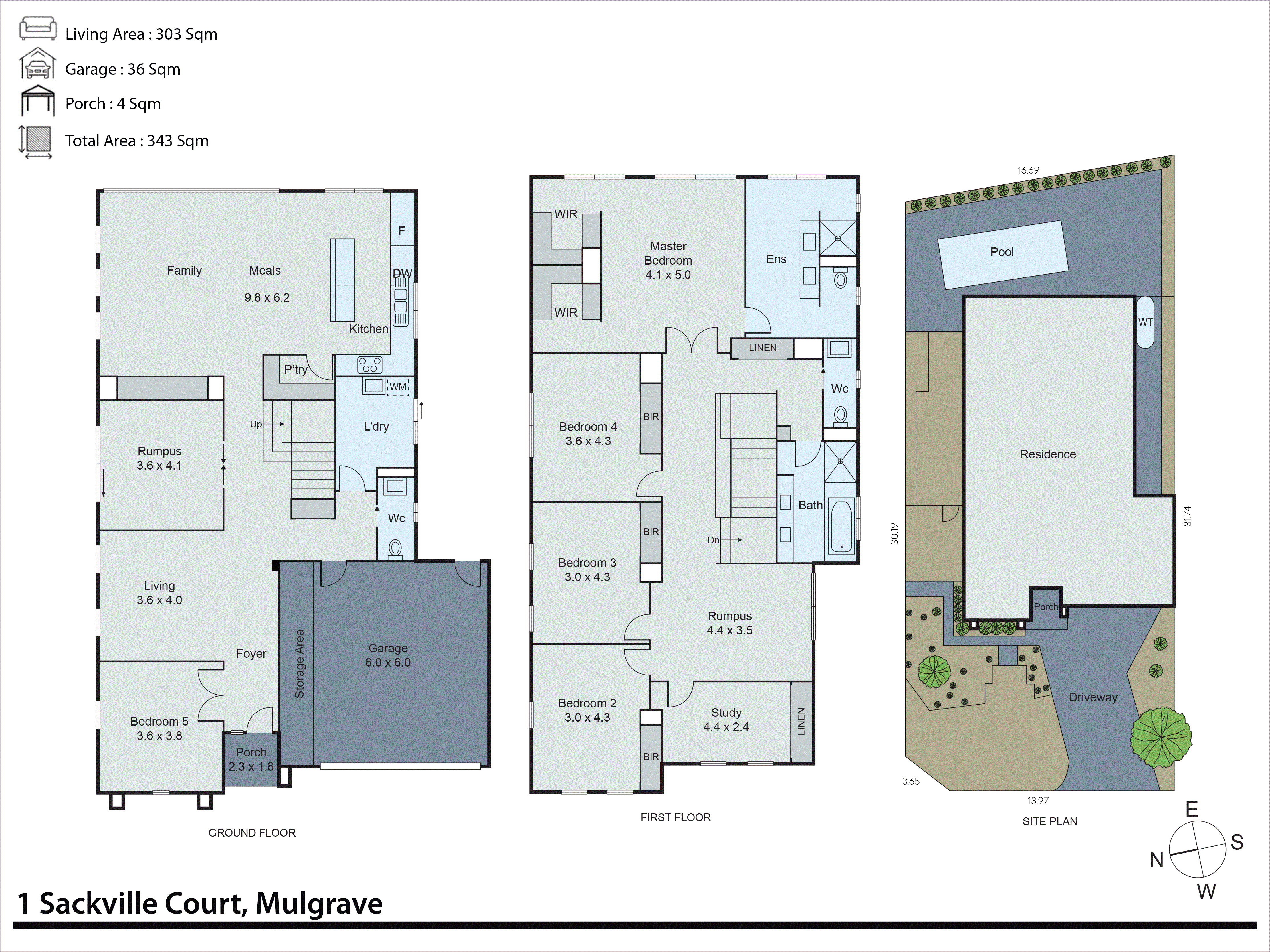 1 Sackville Court, Mulgrave VIC 3170 - Floorplan