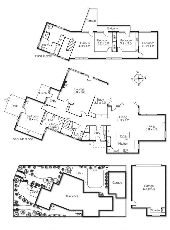 1 Scarborough Grove, Beaumaris VIC 3193 - Floorplan