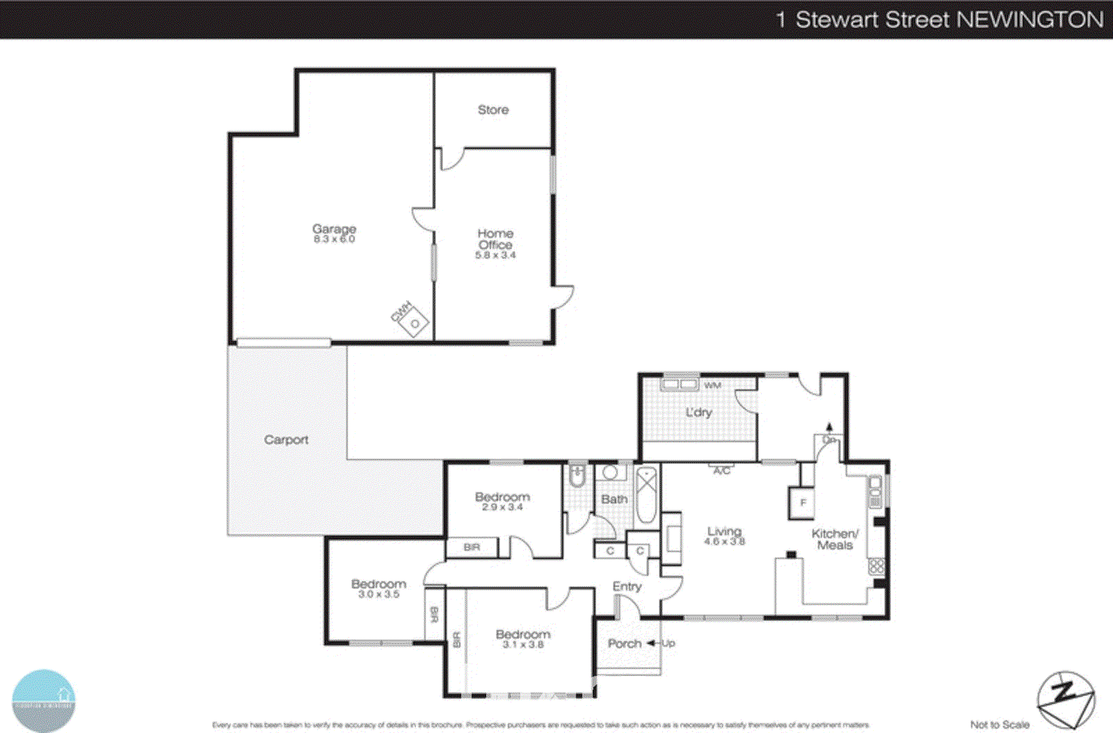 1 Stewart Street, Newington VIC 3350 - Floorplan