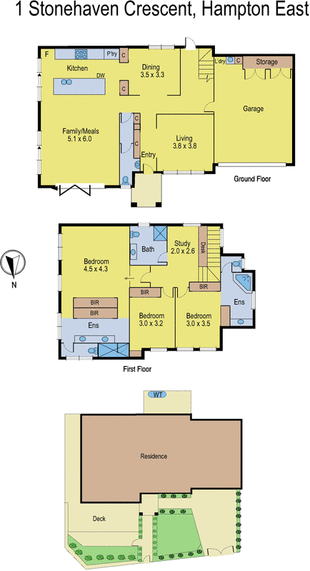 1 Stonehaven Crescent, Hampton East VIC 3188 - Floorplan