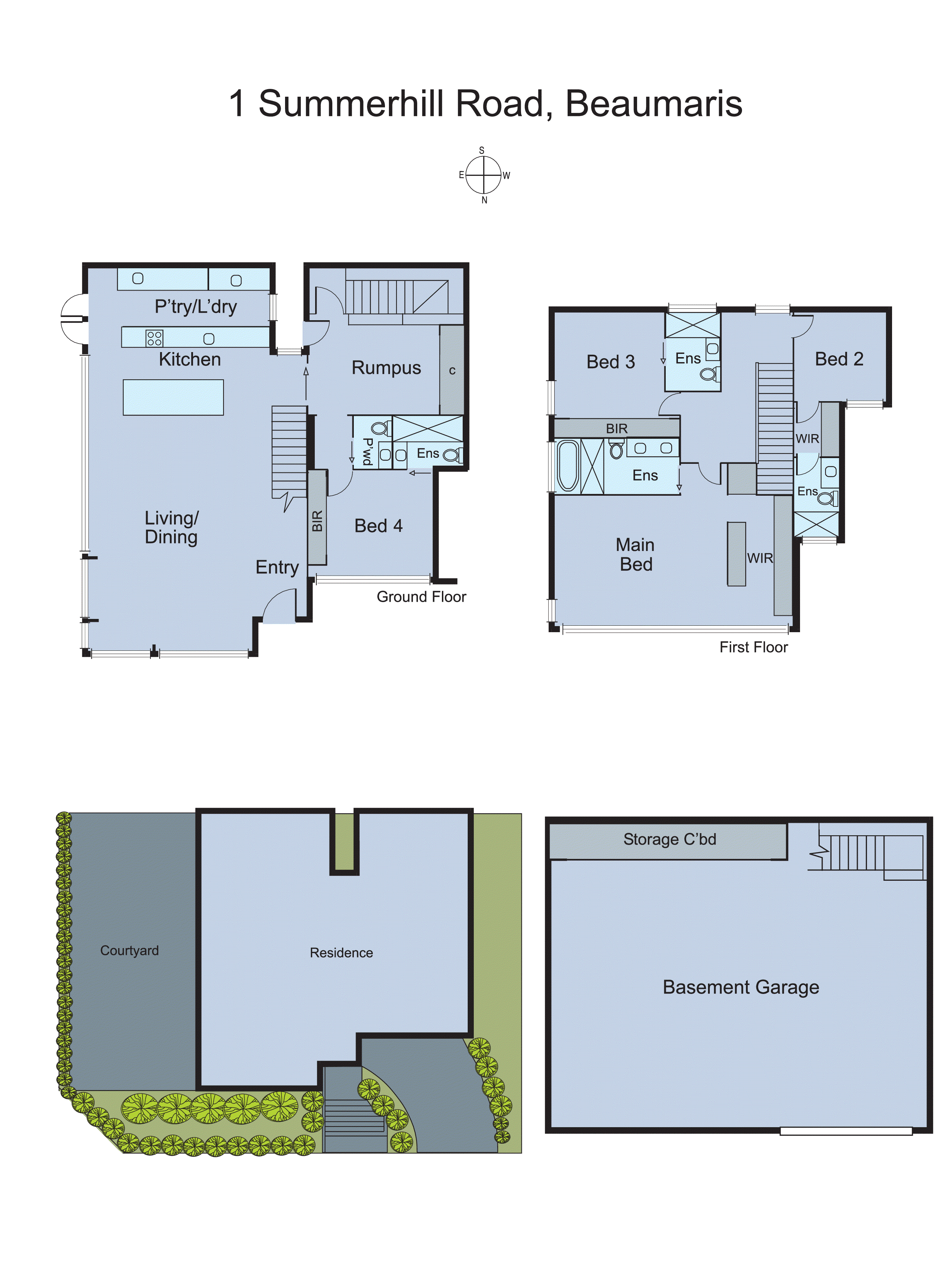 1 Summerhill Road, Beaumaris VIC 3193 - Floorplan