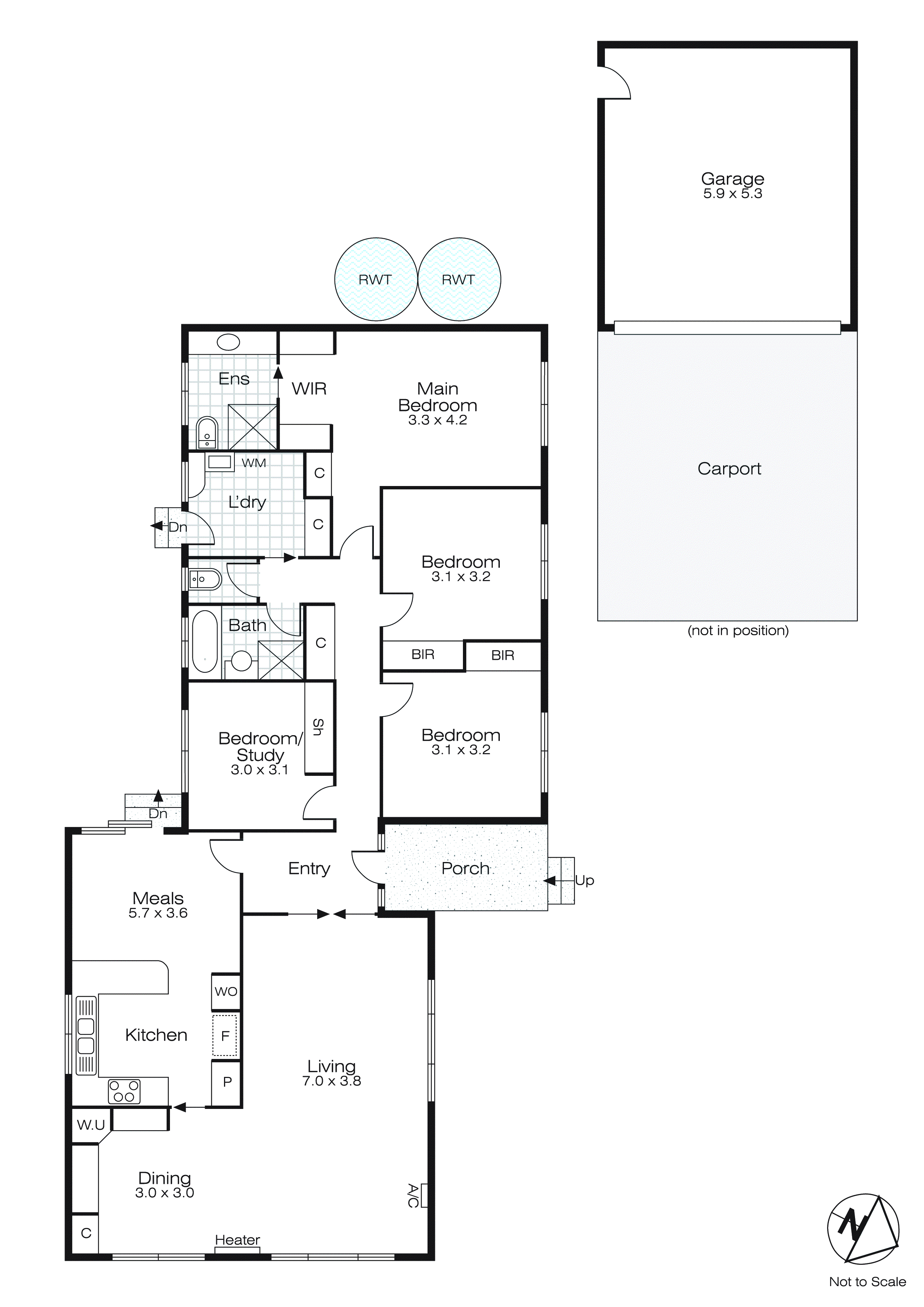 1 Talbot Court, Wendouree VIC 3355 - Floorplan