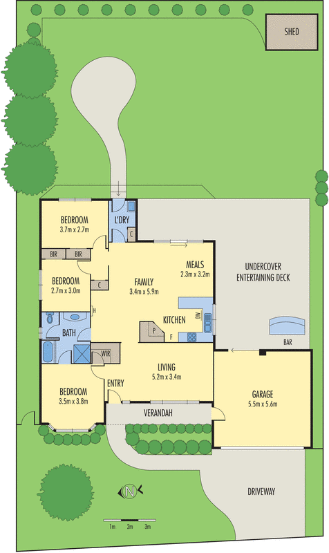 1 Thorogood Court, Grovedale VIC 3216 - Floorplan