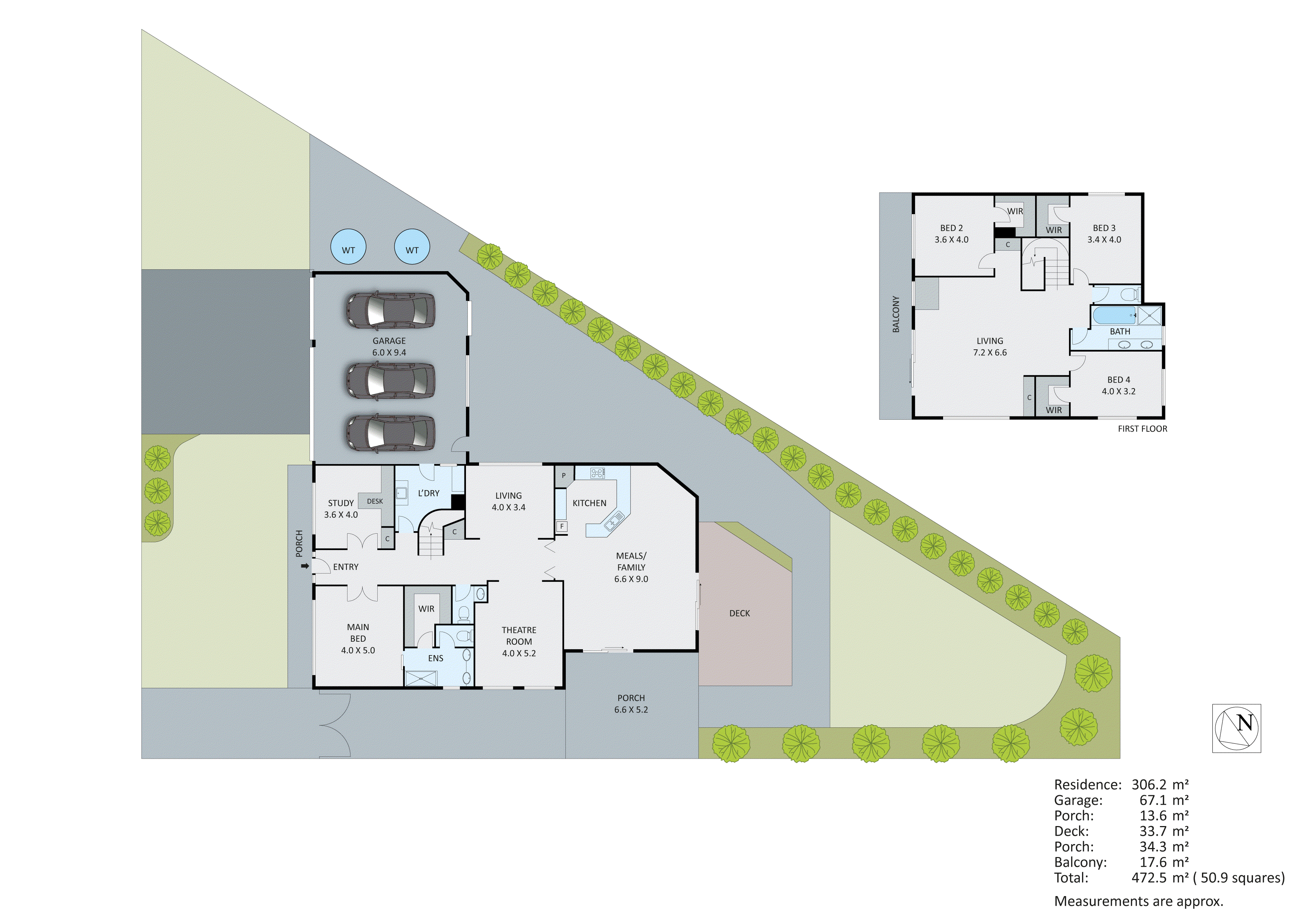 1 Tyrrell Terrace, Waterways VIC 3195 - Floorplan