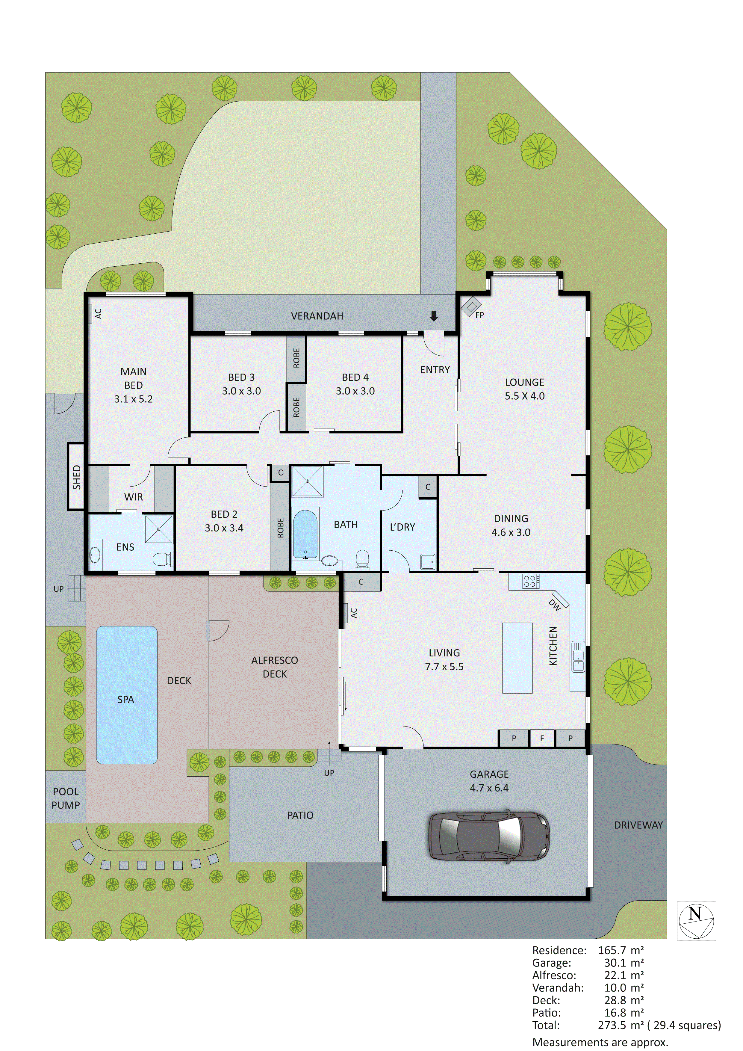 1 Von Nida Court, Dingley Village VIC 3172 - Floorplan