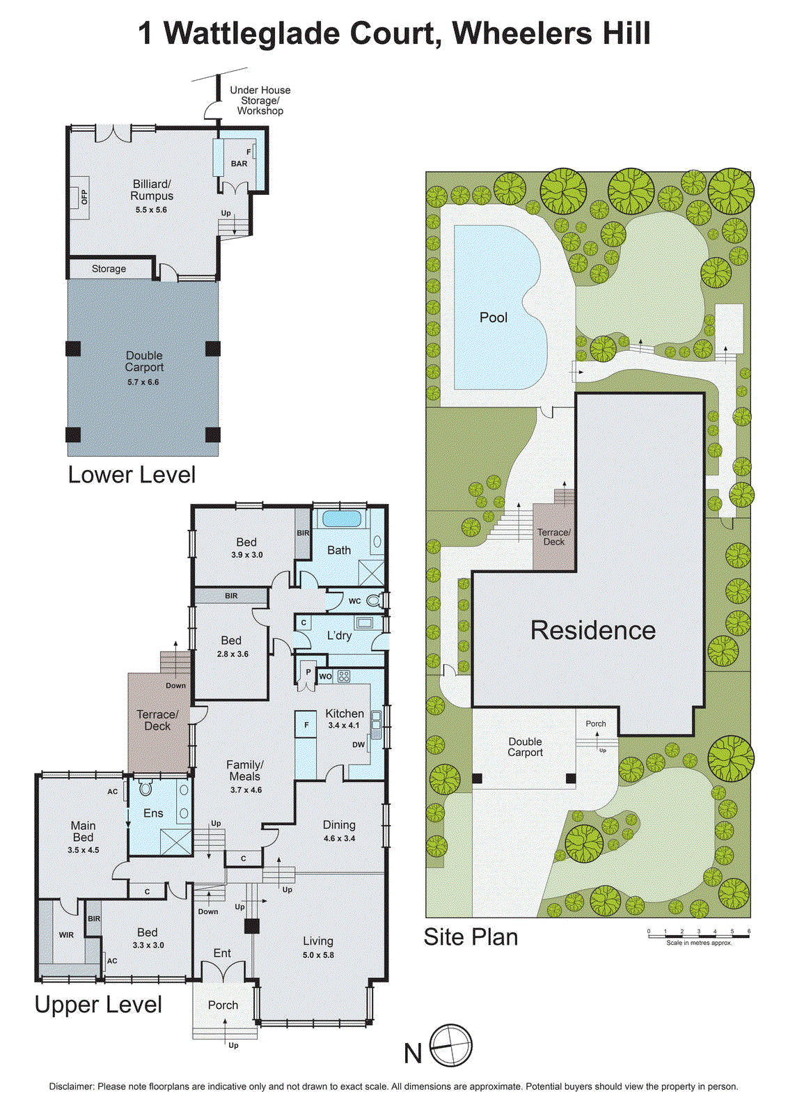 1 Wattleglade Court, Wheelers Hill VIC 3150 - Floorplan