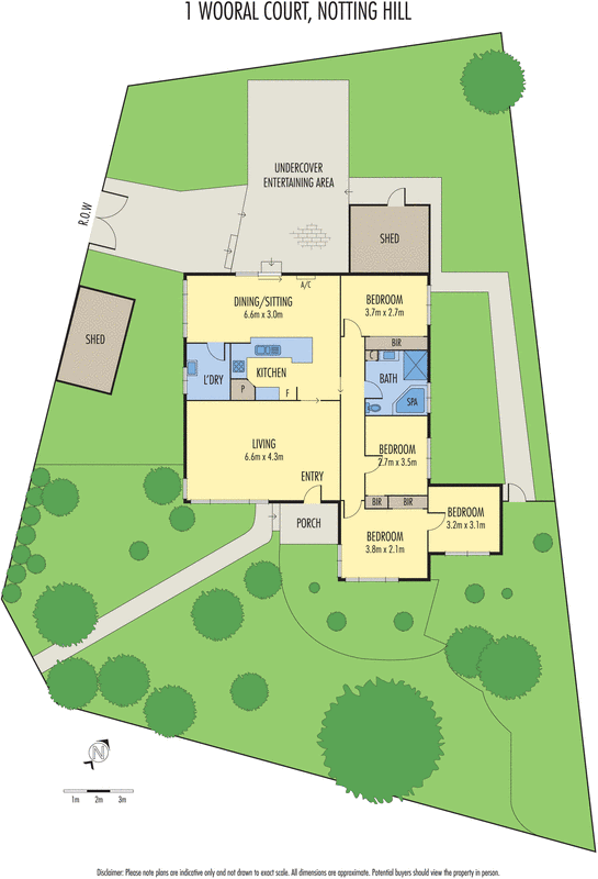 1 Wooral Court, Notting Hill VIC 3168 - Floorplan