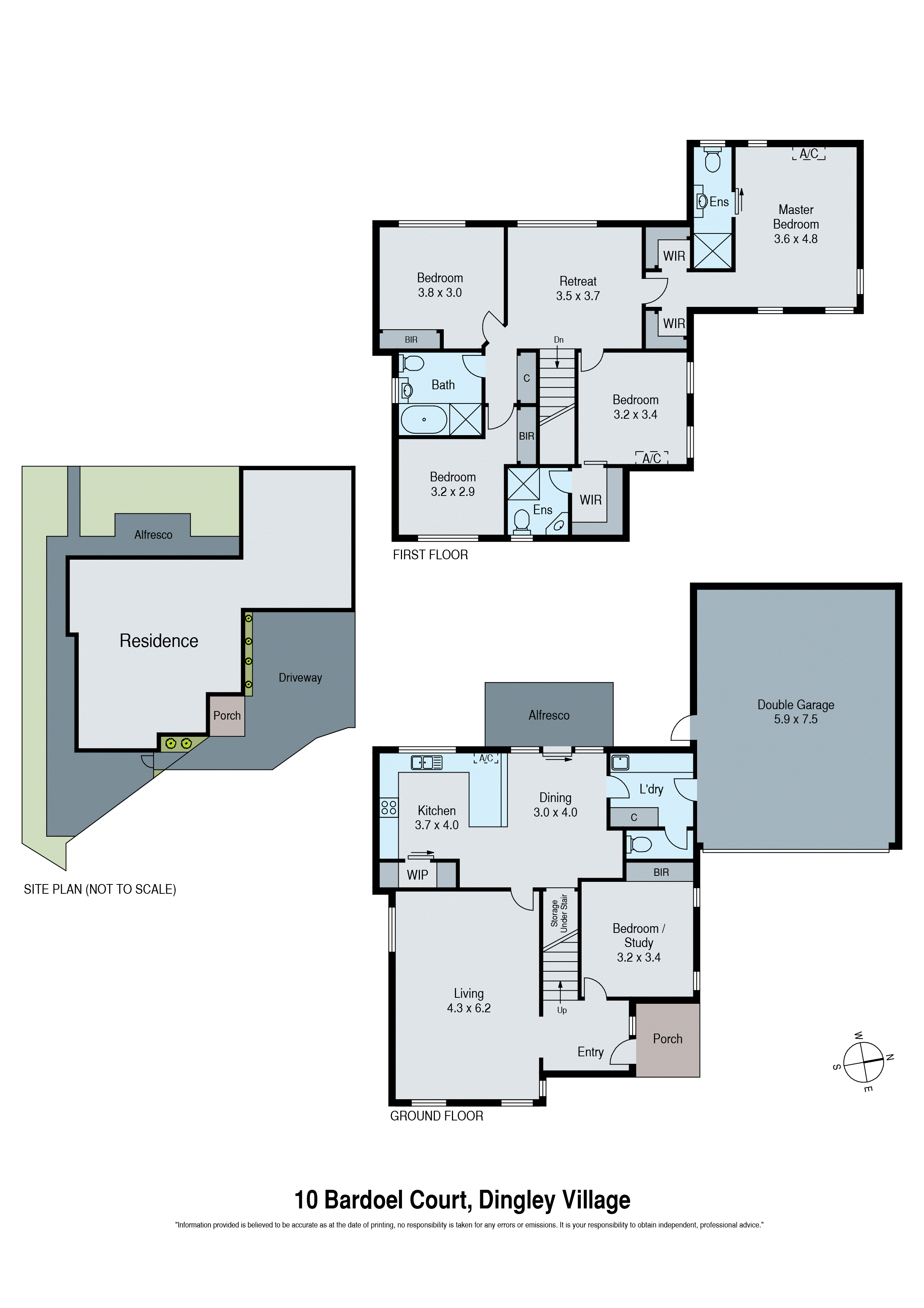 10 Bardoel Court, Dingley Village VIC 3172 - Floorplan