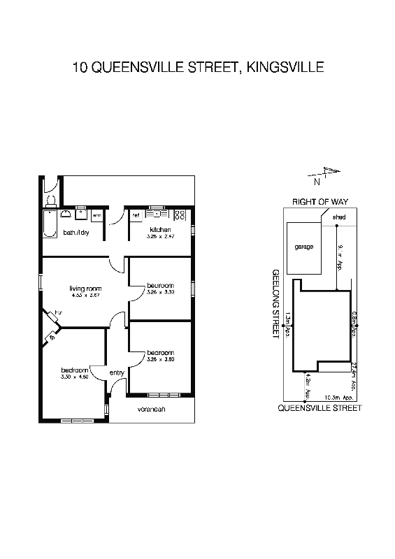 10 Queensville Street, KINGSVILLE VIC 3012 - Floorplan