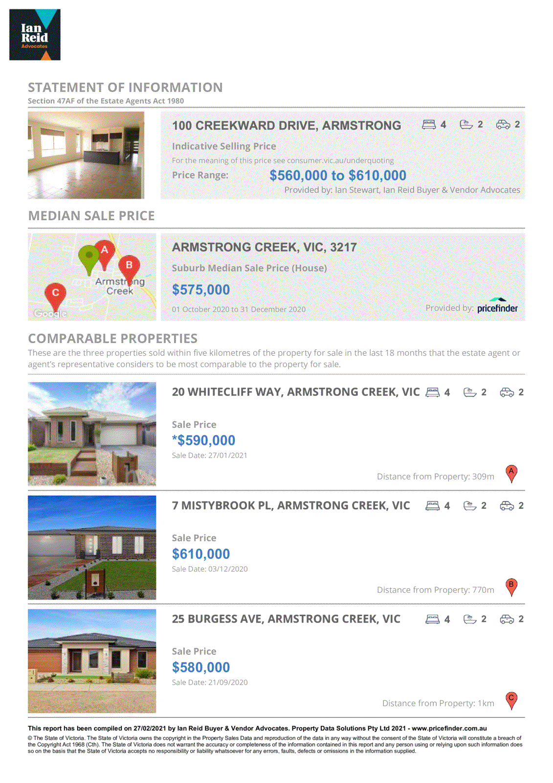 100 Creekward Drive, Armstrong Creek VIC 3217 - Floorplan