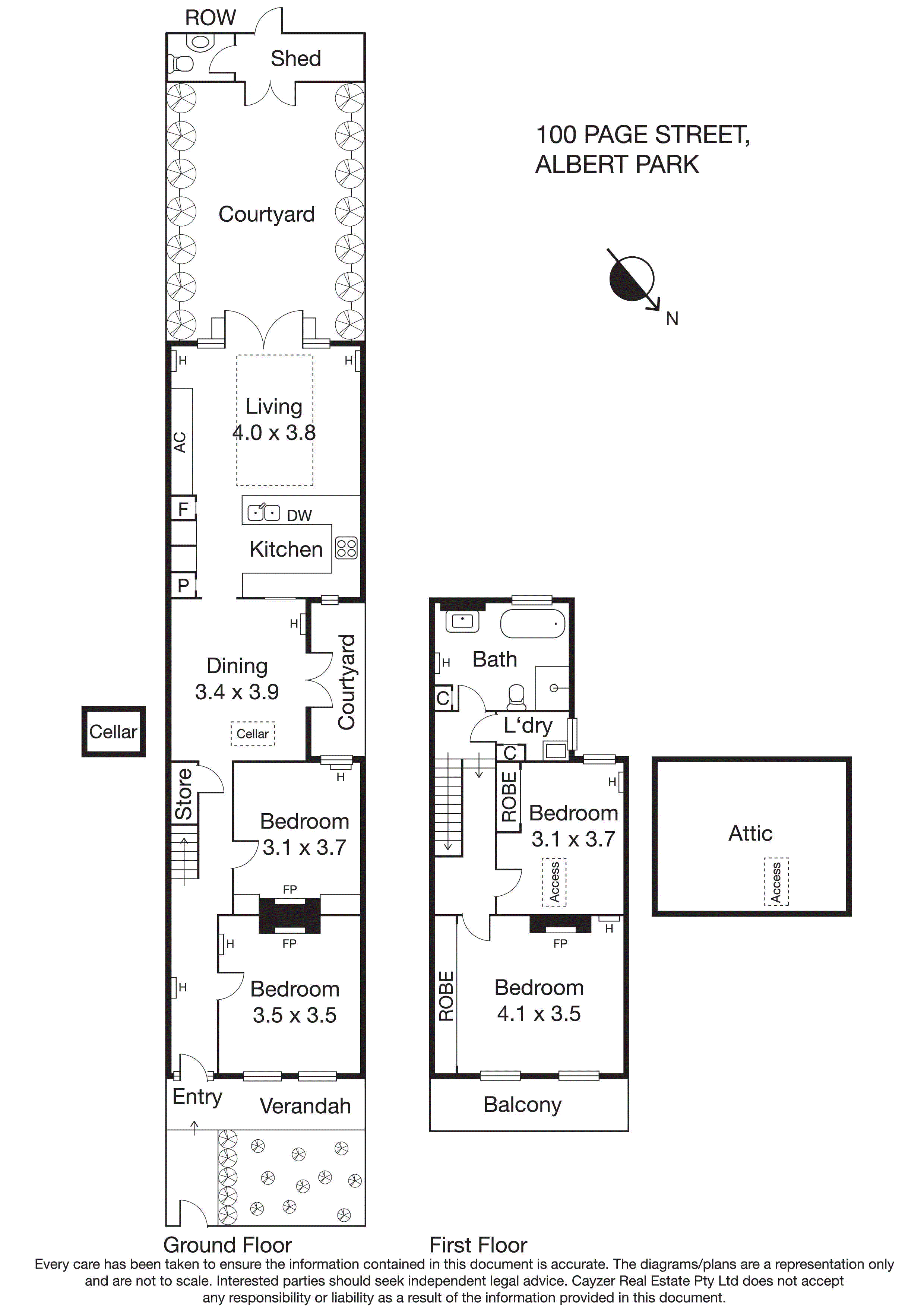 100 Page Street, ALBERT PARK VIC 3206 - Floorplan