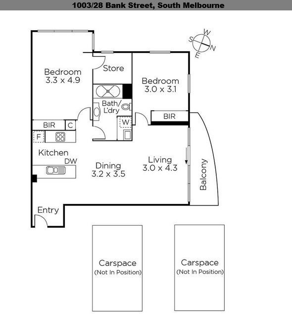 1003/28 Bank Street, SOUTH MELBOURNE VIC 3205 - Floorplan
