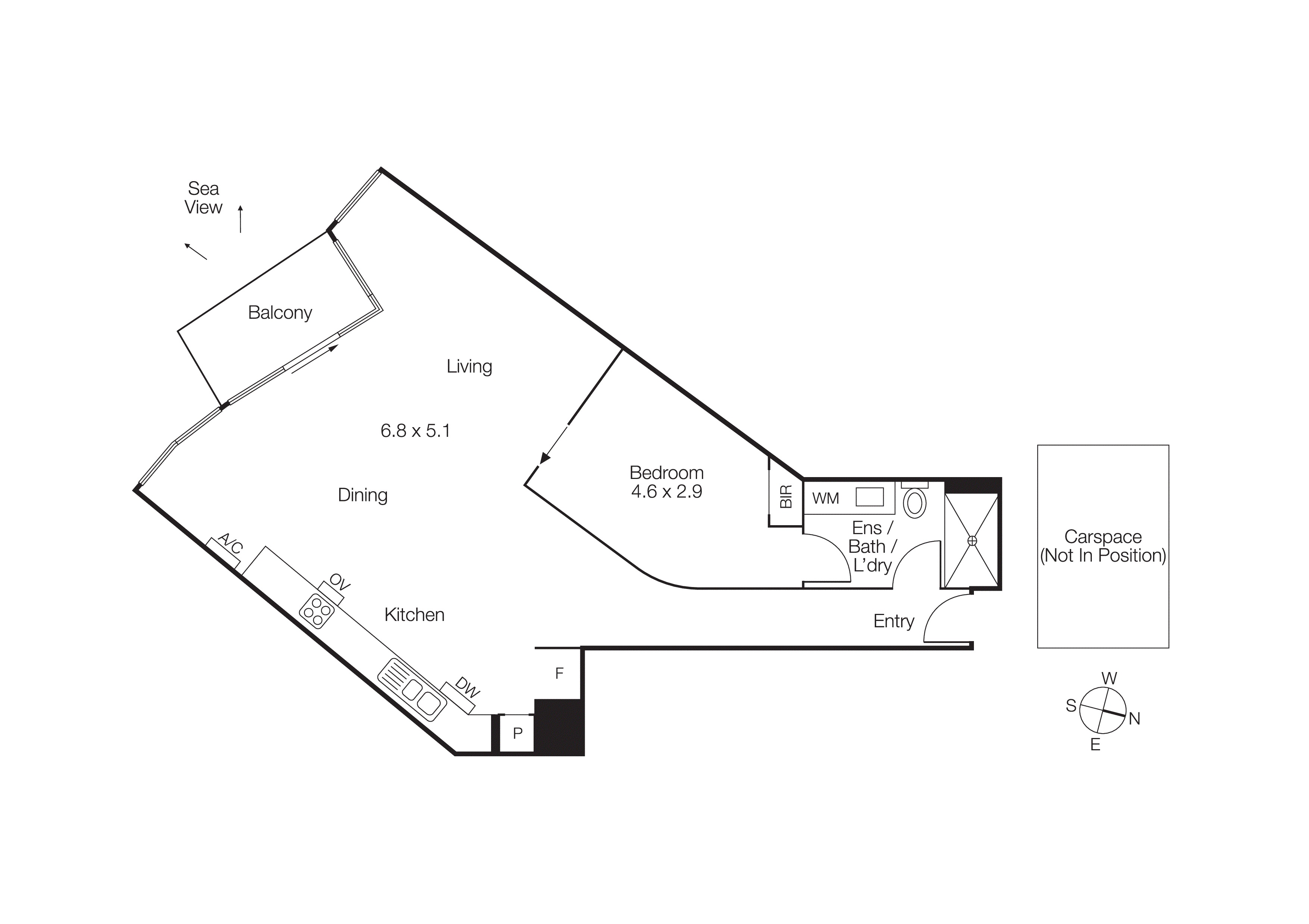 1004/83 Queens Road, Melbourne VIC 3004 - Floorplan