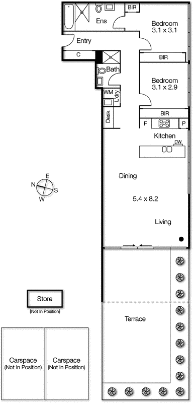 1007/70 Queens Road, Melbourne VIC 3004 - Floorplan