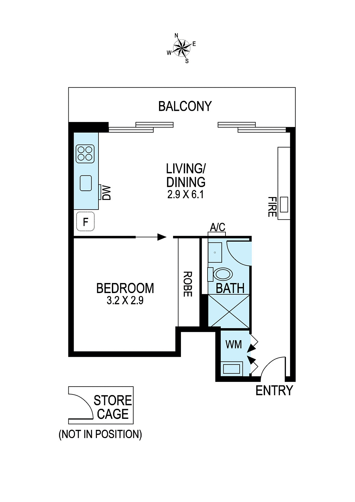 1009/2 Claremont Street, South Yarra
- Floorplan 1