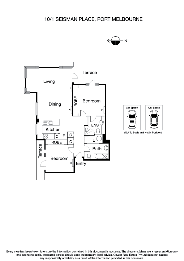 10/1 Seisman Place, PORT MELBOURNE VIC 3207 - Floorplan