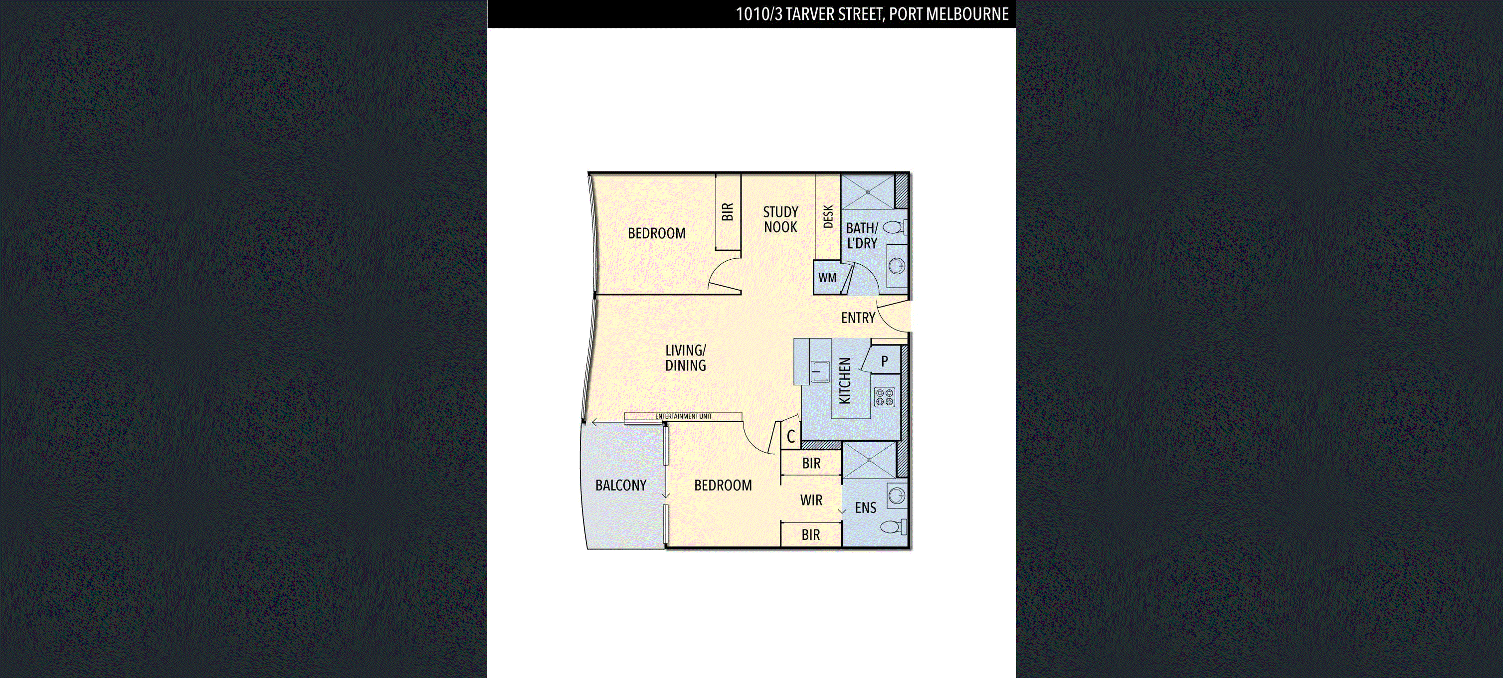 1010/3 Tarver Street, Port Melbourne VIC 3207 - Floorplan