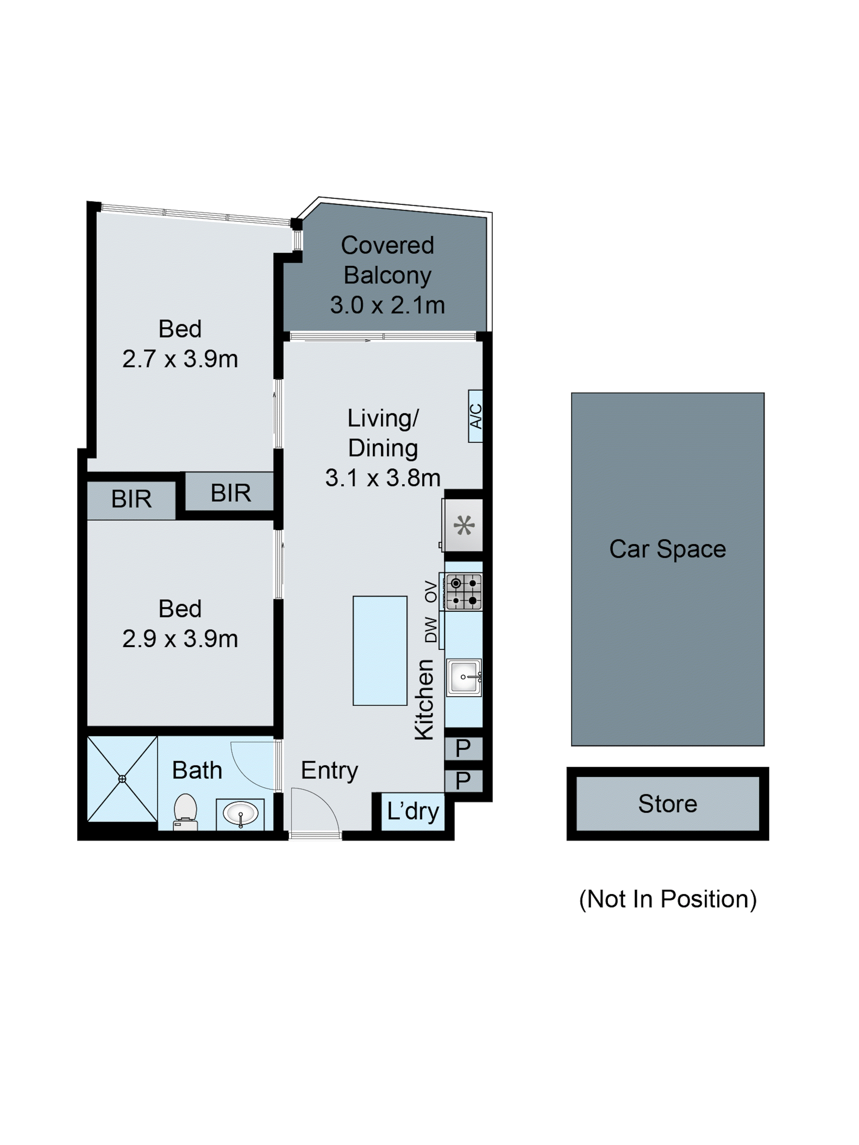 1010/33 Rose Lane, Melbourne VIC 3000 - Floorplan