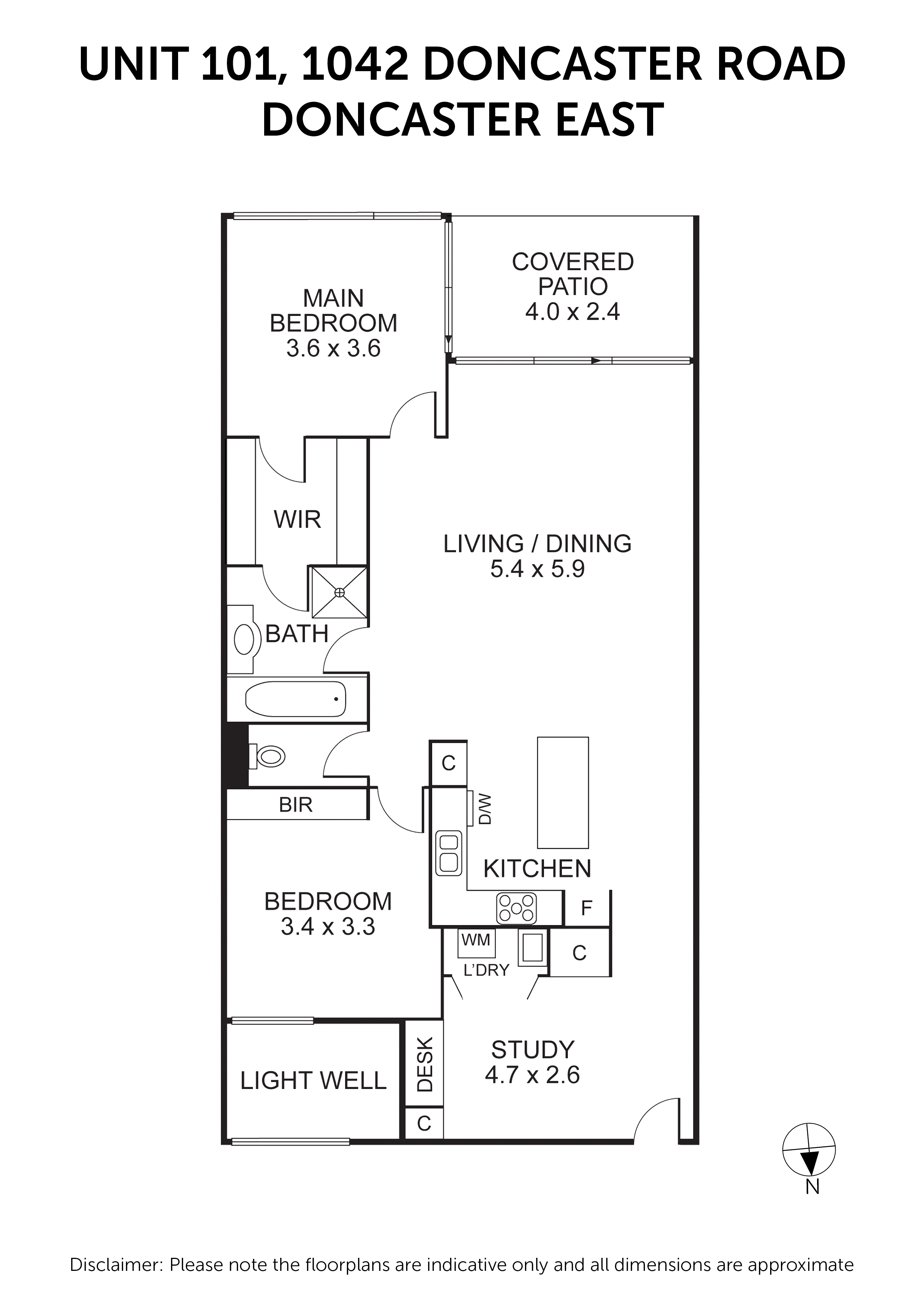 101/1042 Doncaster Road, Doncaster East VIC 3109 - Floorplan